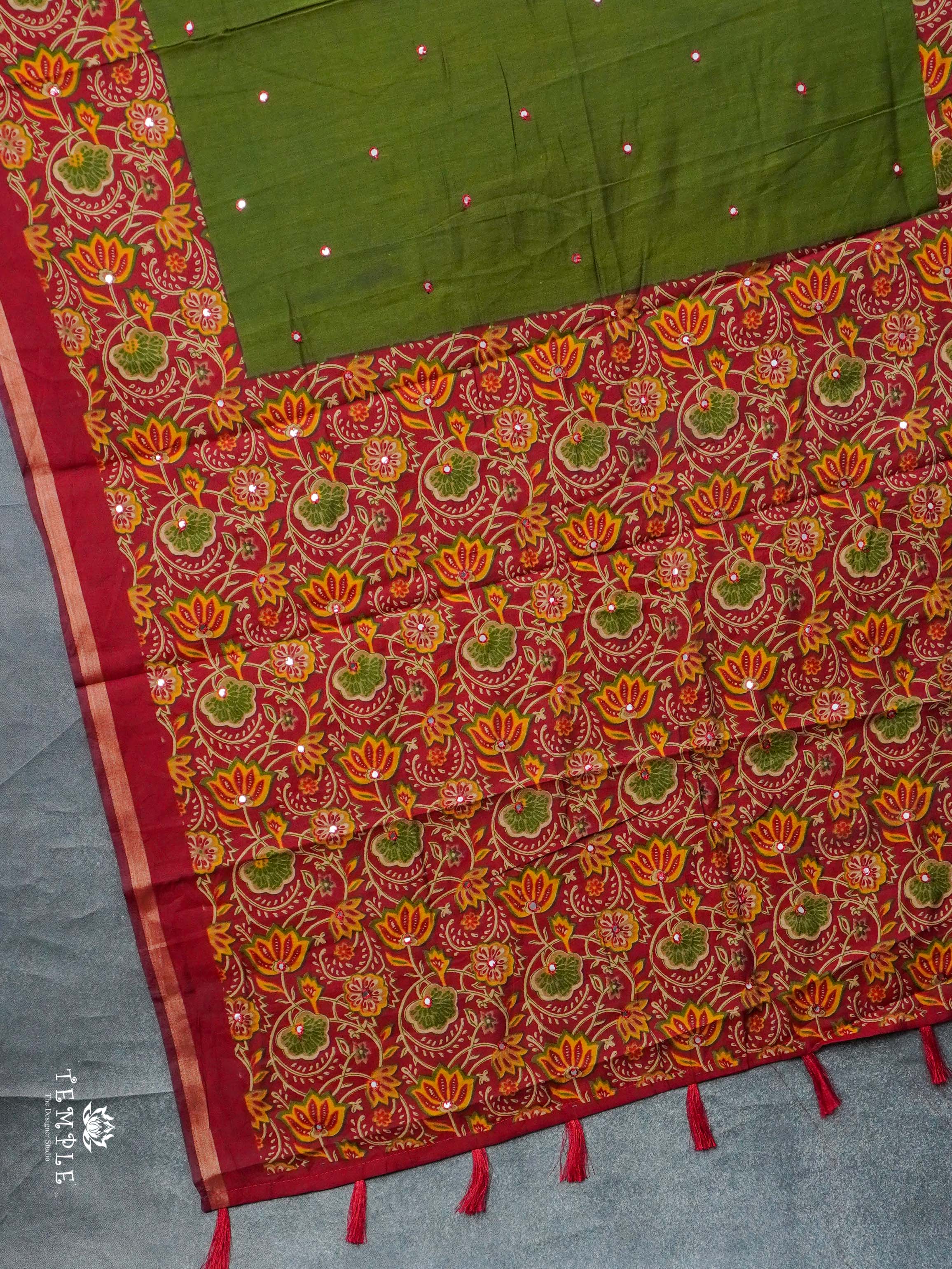 Fancy Soft Cotton Saree | TTDS2231