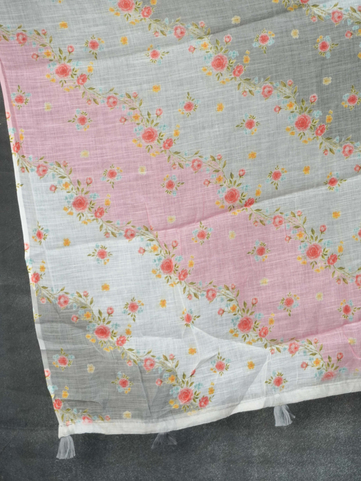 Linen Cotton Saree | TTDS3593