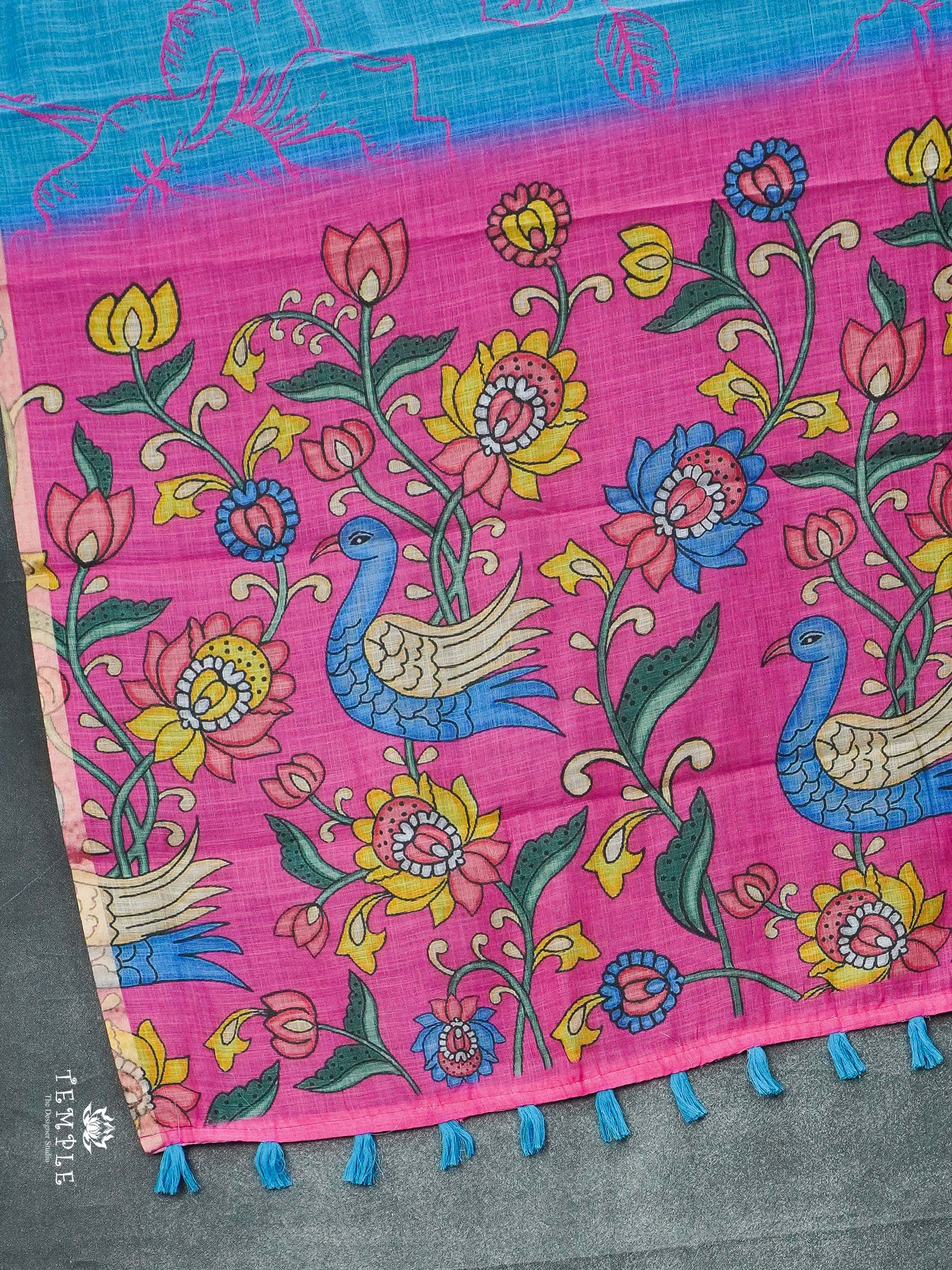 Printed Chanderi Cotton saree | TTDS2253