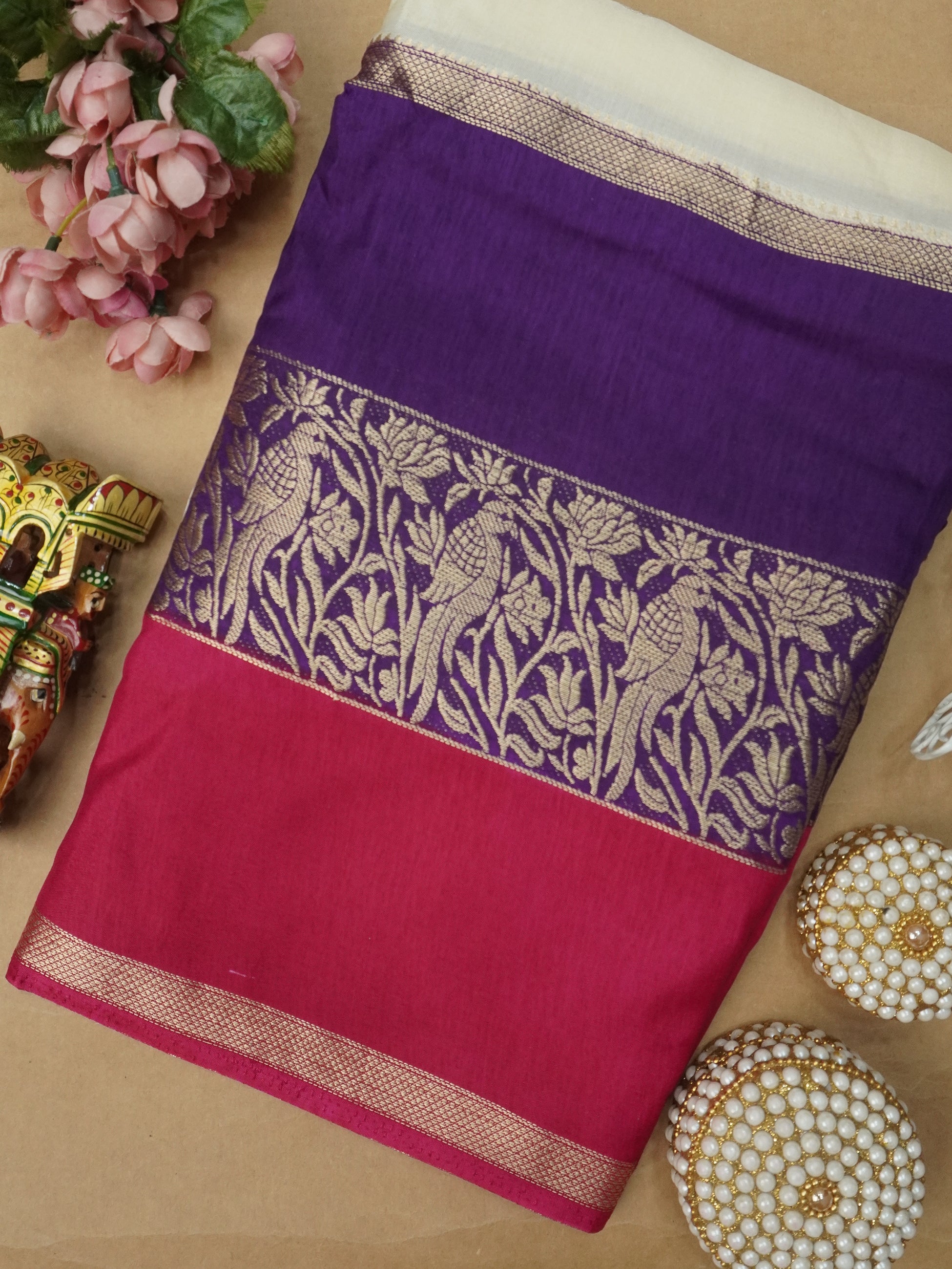 Viscose Silk Saree | TTDS3172