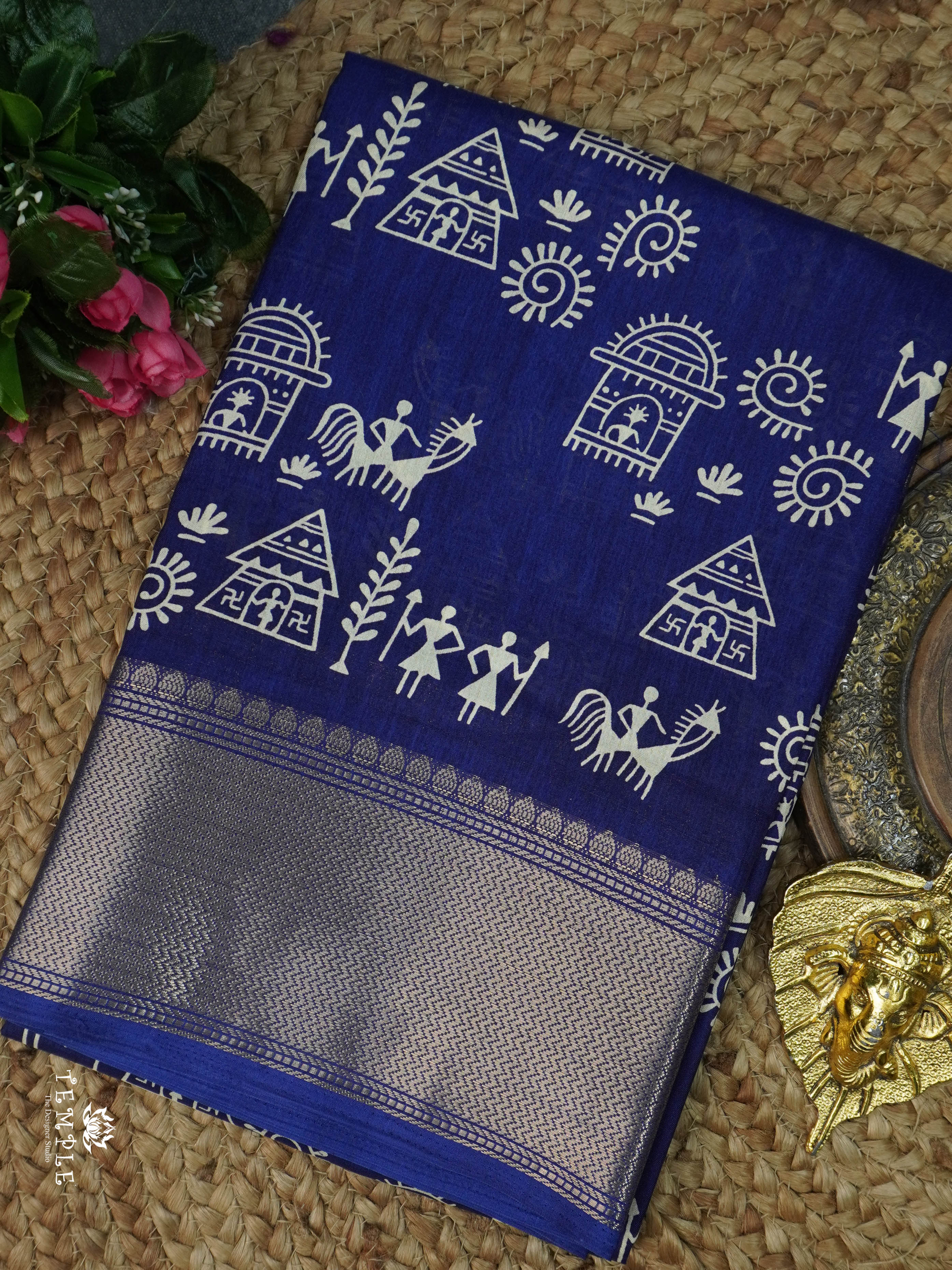 Warli Printed Dola Saree | TTDS1708