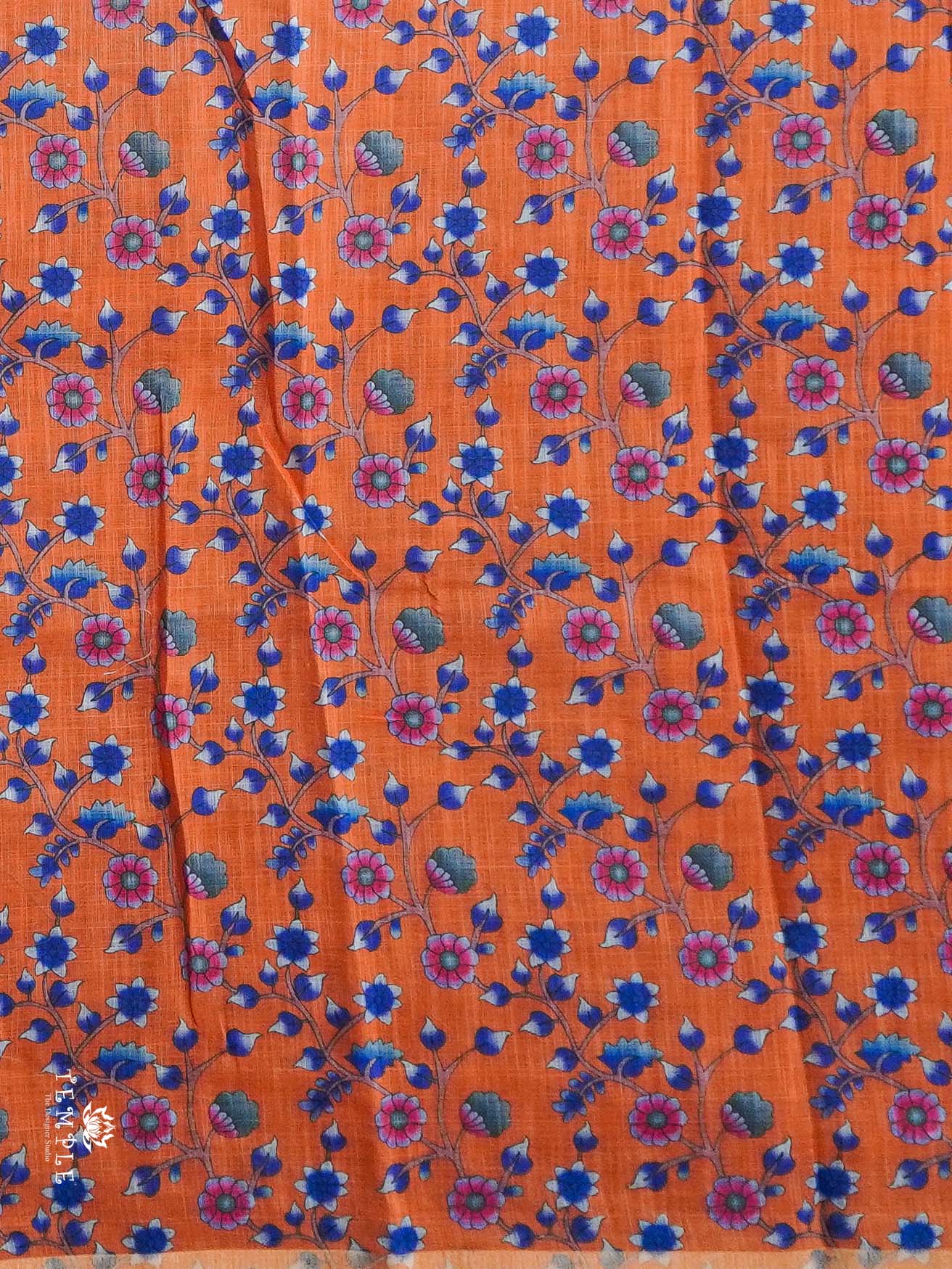 Printed Chanderi Cotton saree | TTDS2252