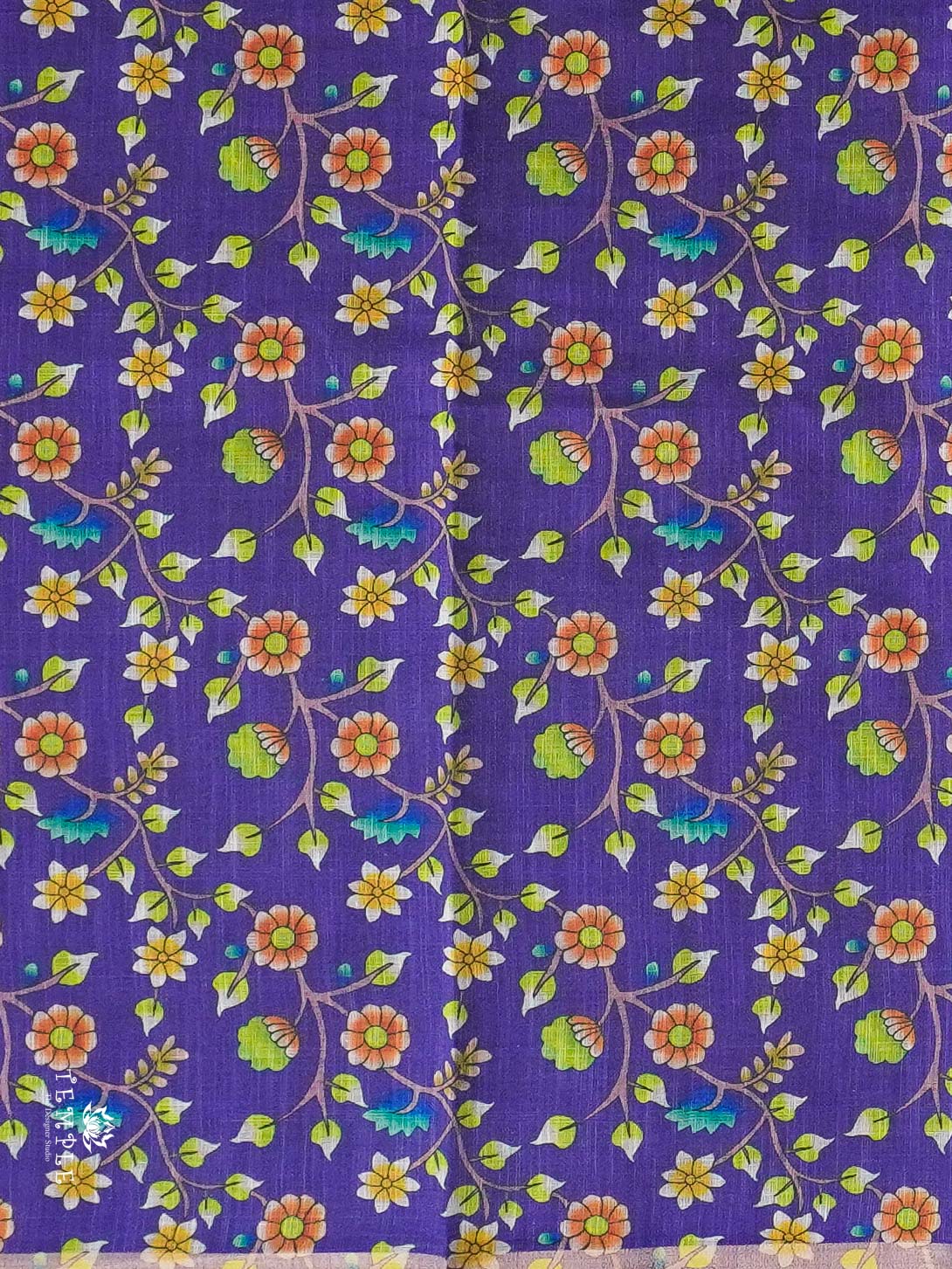 Printed Chanderi Cotton saree | TTDS2252