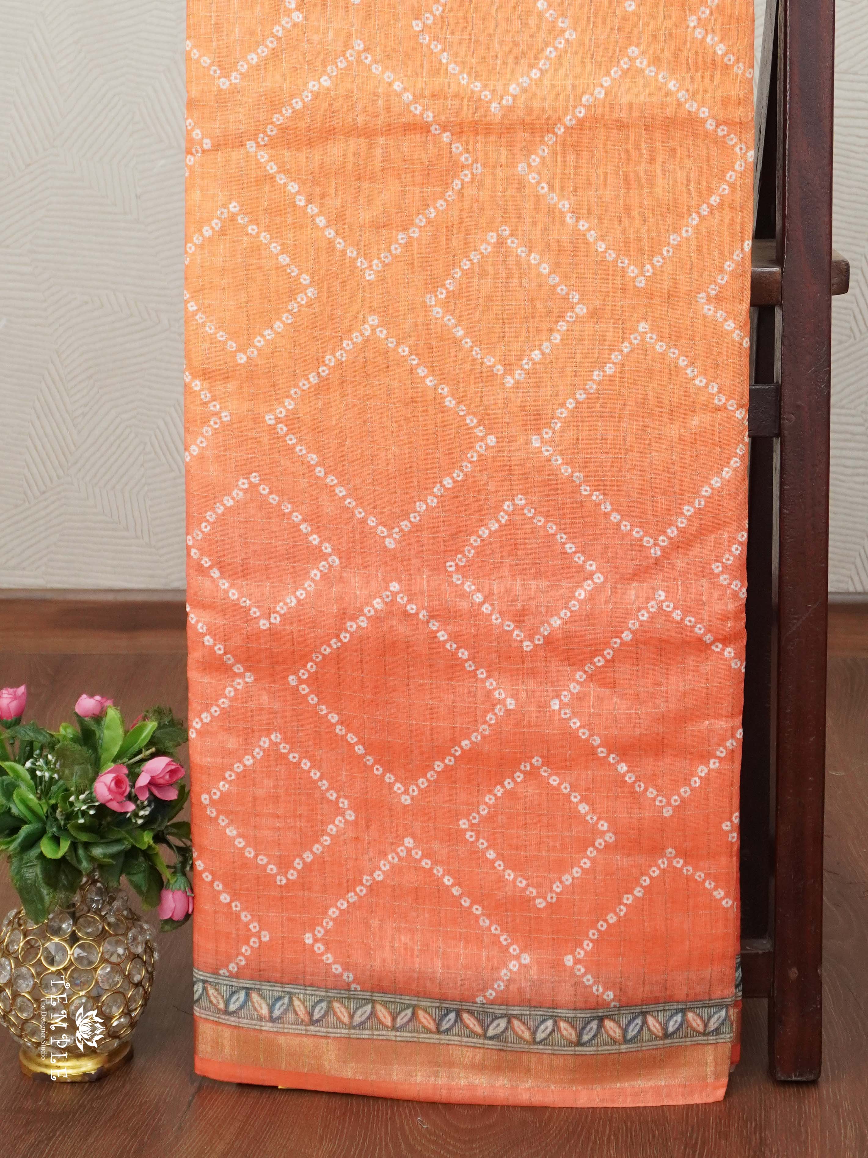 Chanderi Cotton Saree With Triple Shades | TTDS2504