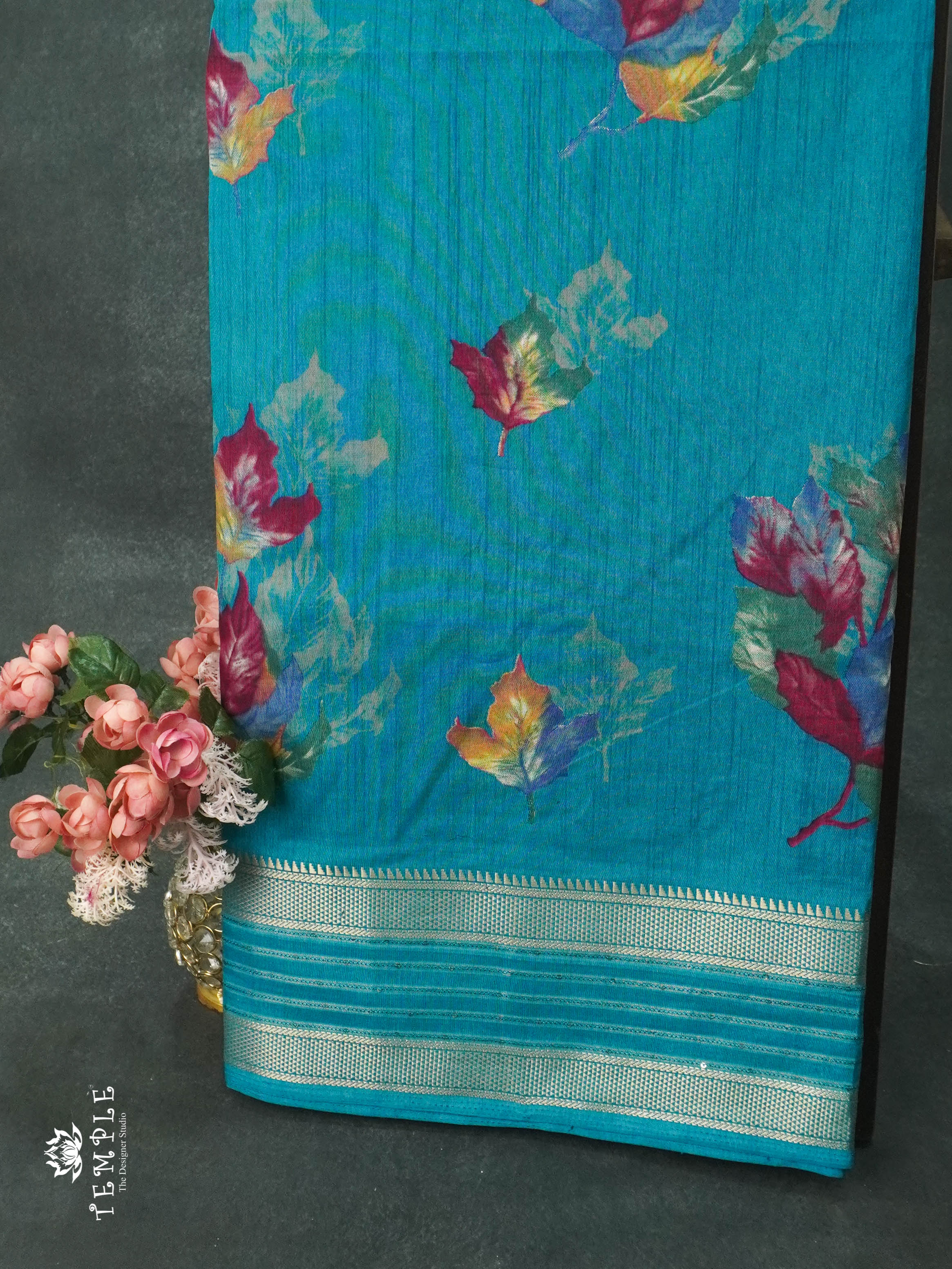 Sequence Dola Silk with Leaf Design Saree | TTDS1301 | Sparkling Deals