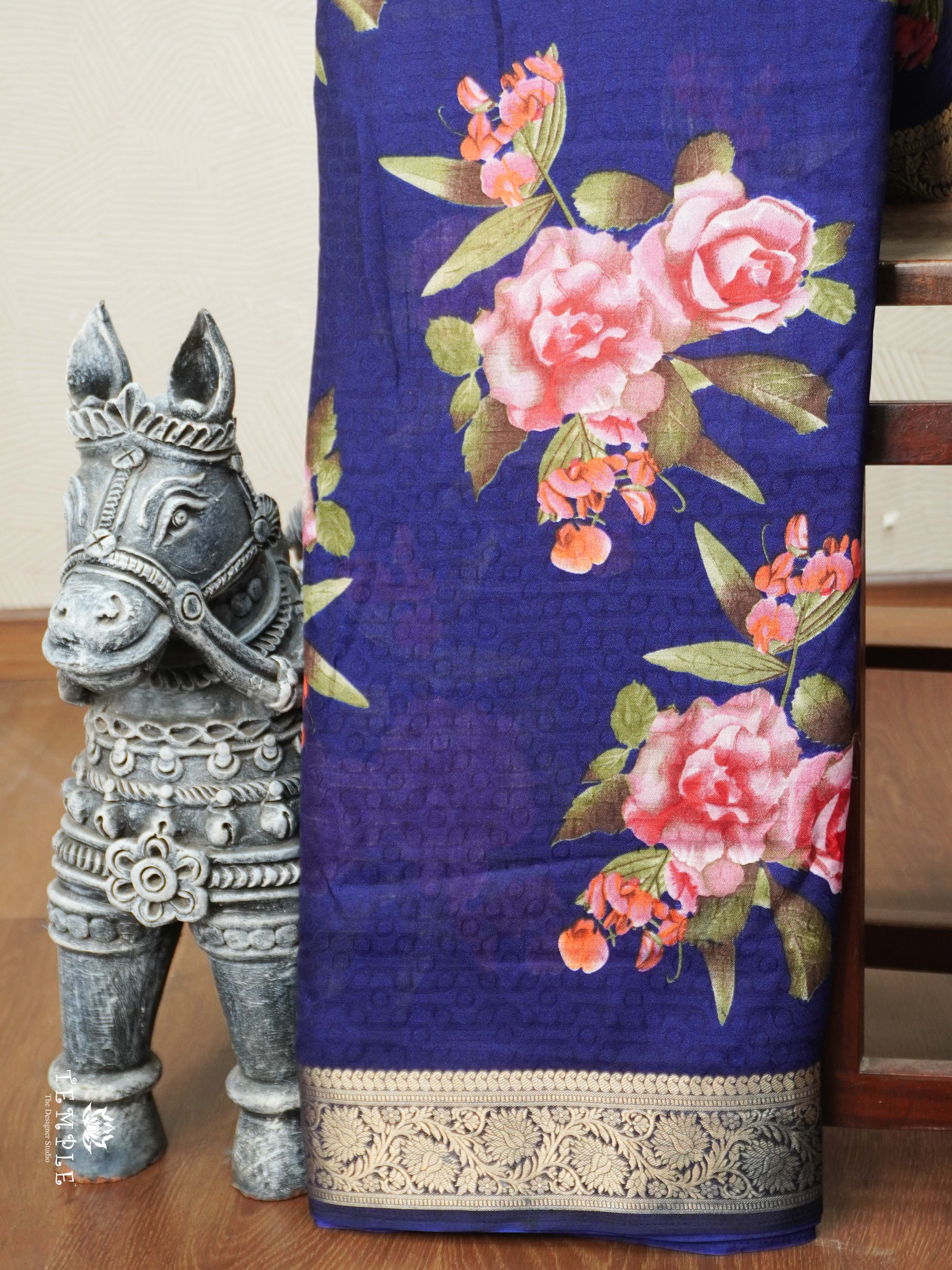 Printed Binny Silk Saree | TTDS2743