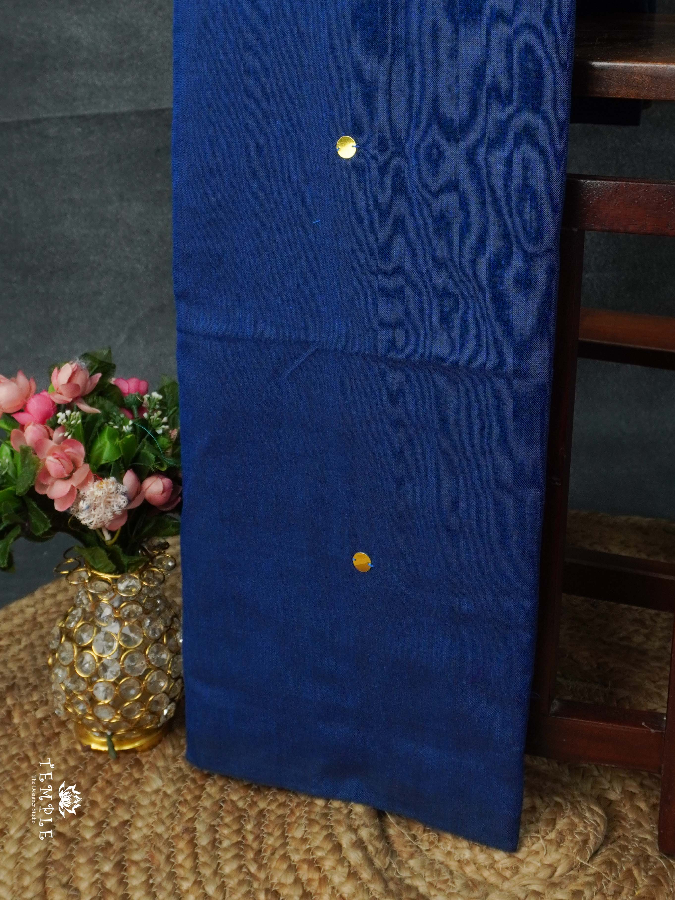 Mul Cotton Saree With Tikki Work | TTDS2177