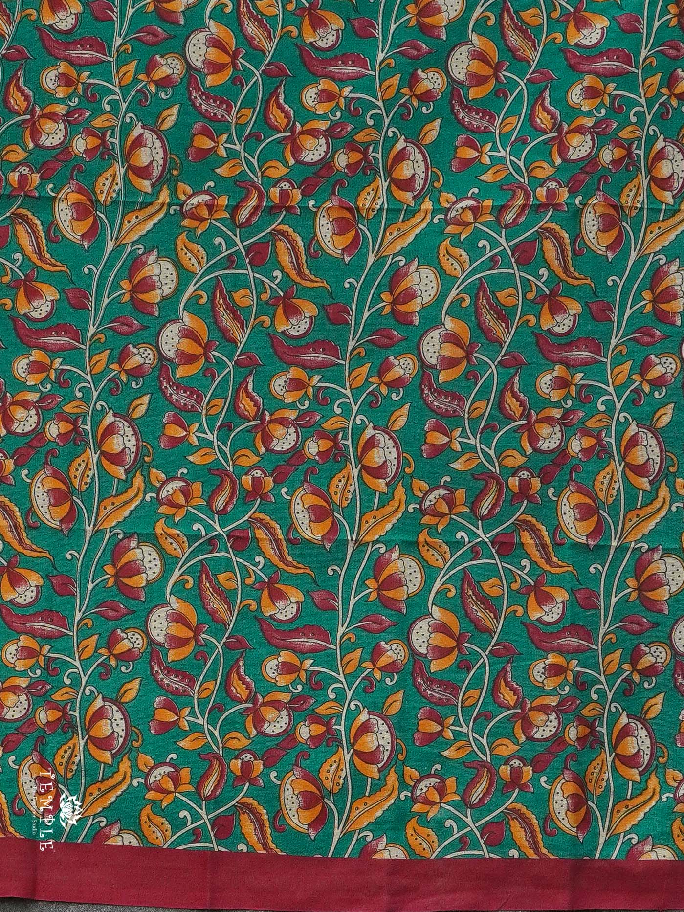 Mul Cotton Saree with printed Blouse | TTDS2255