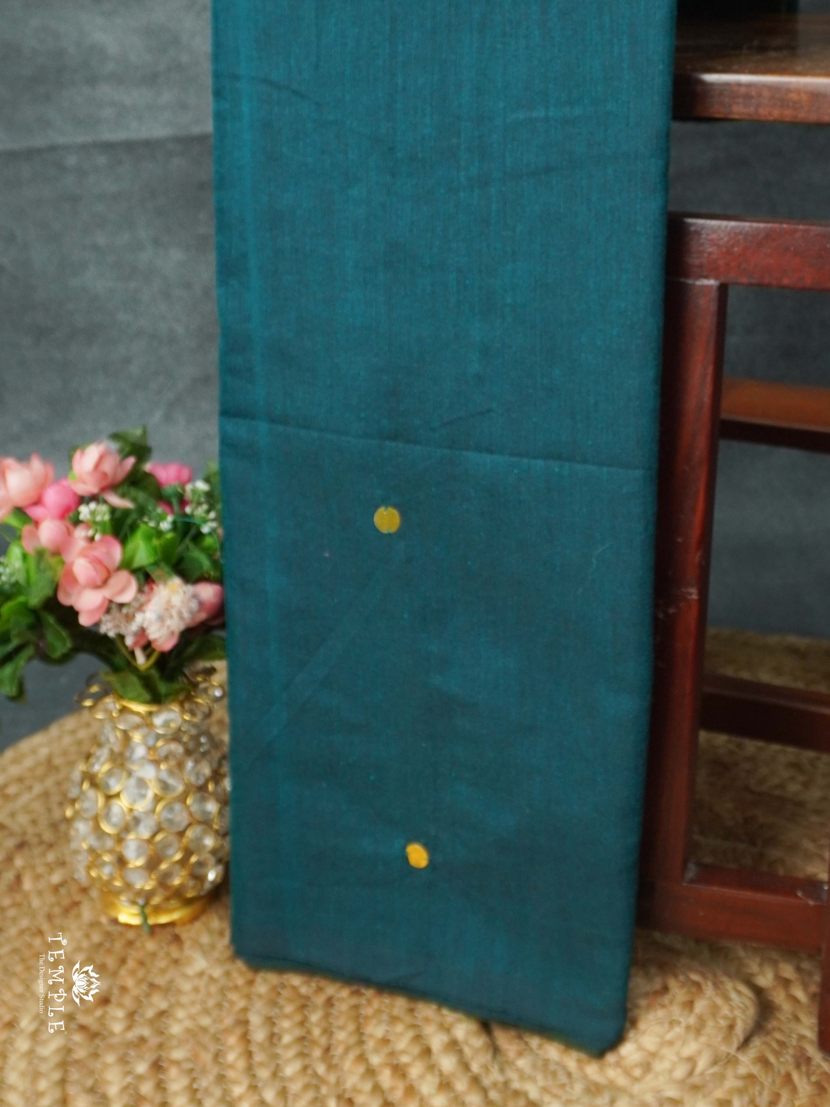 Mul Cotton Saree With Tikki Work | TTDS2177