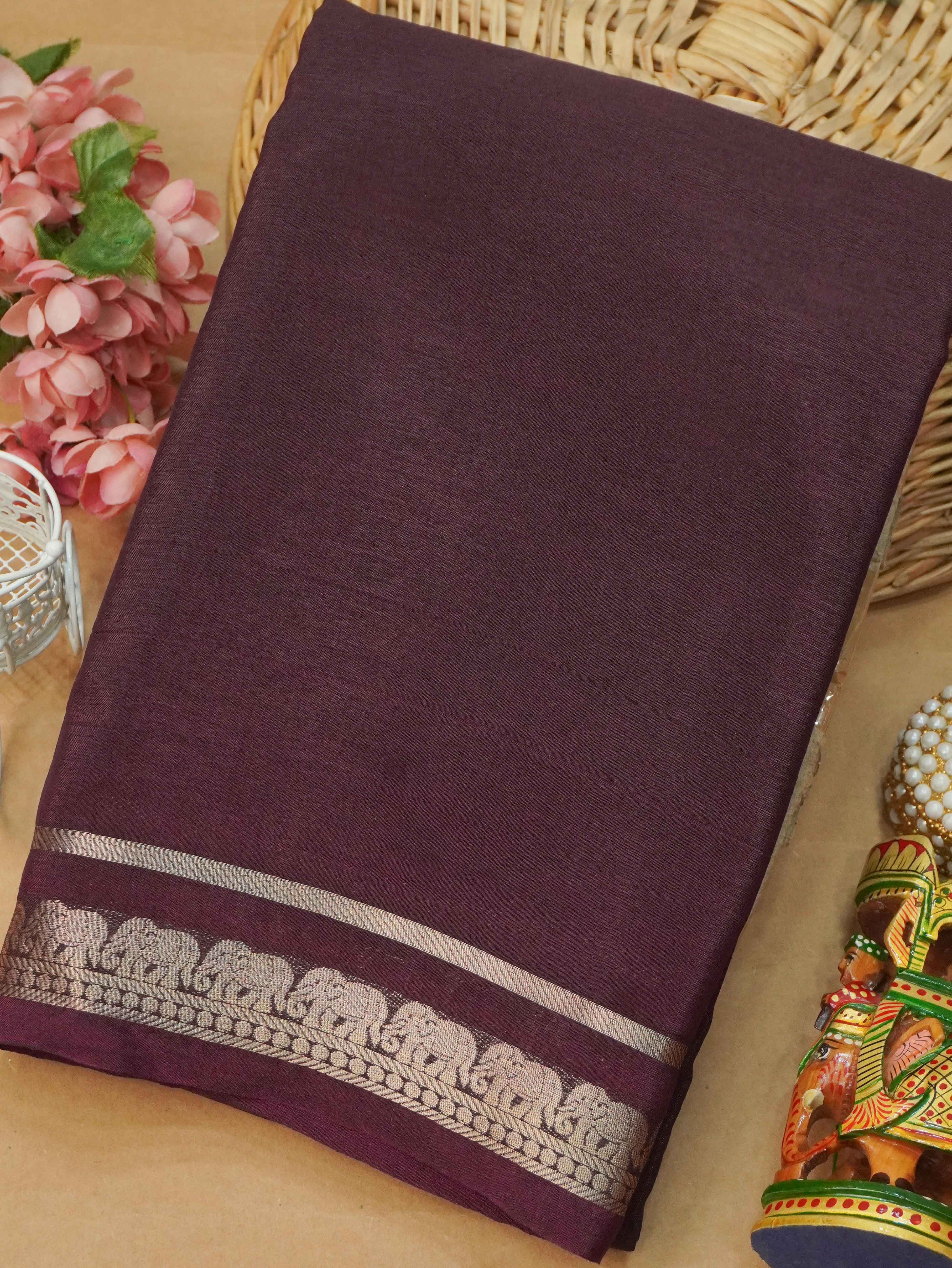 Semi Mysore Silk Saree | TTDS3177