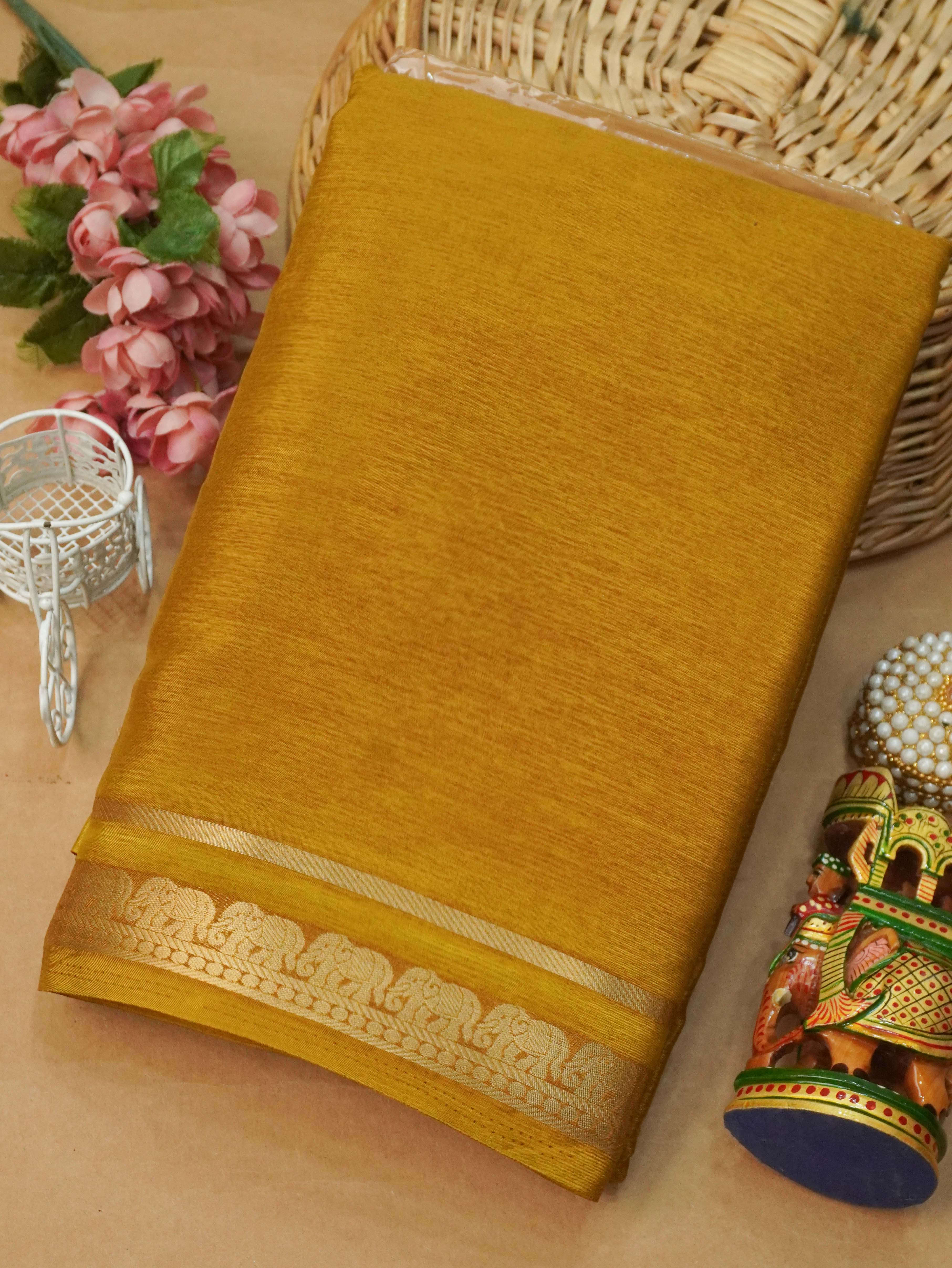Semi Mysore Silk Saree | TTDS3177