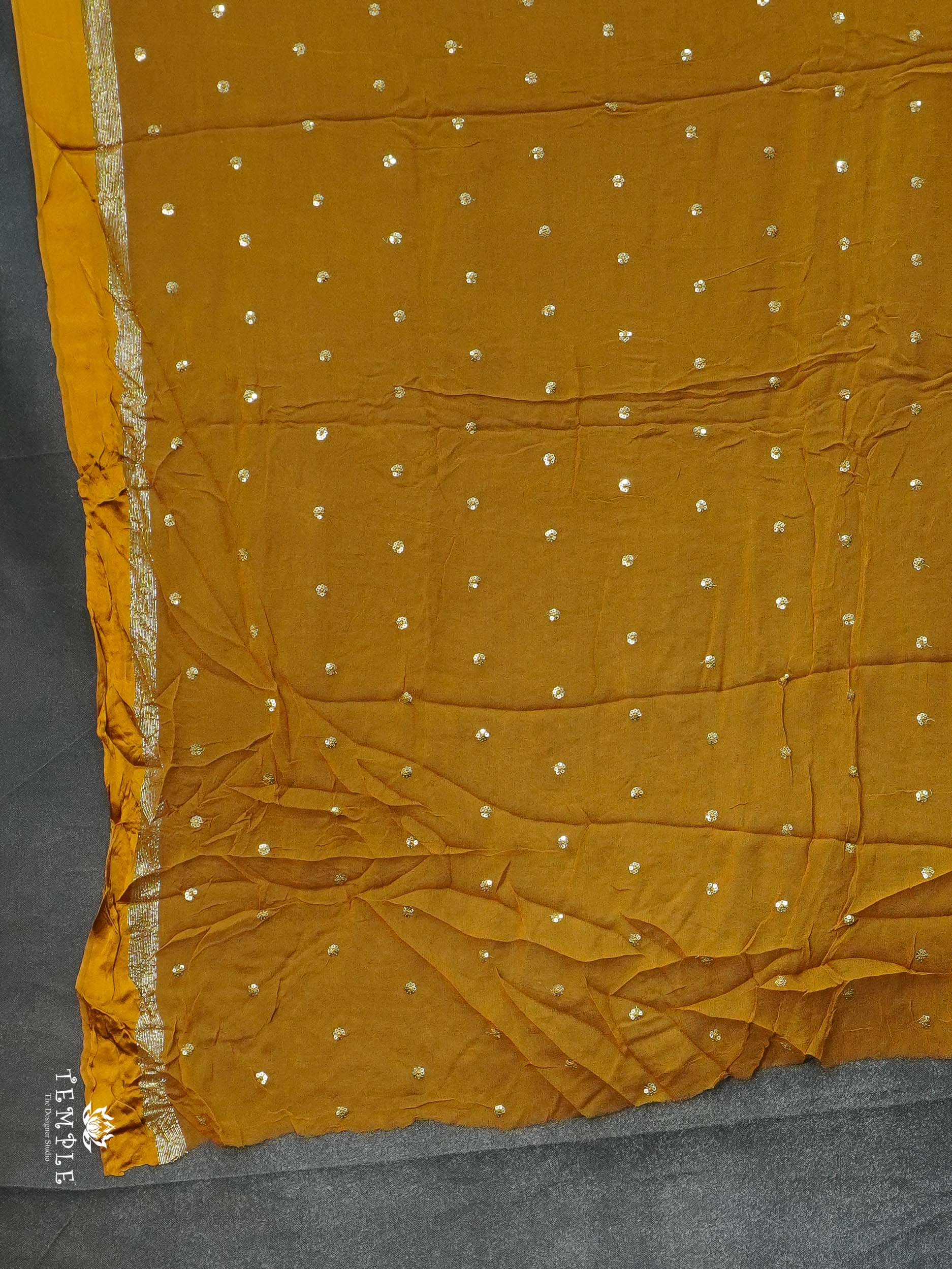 Georgette Saree With Tikki Work | TTDS2261