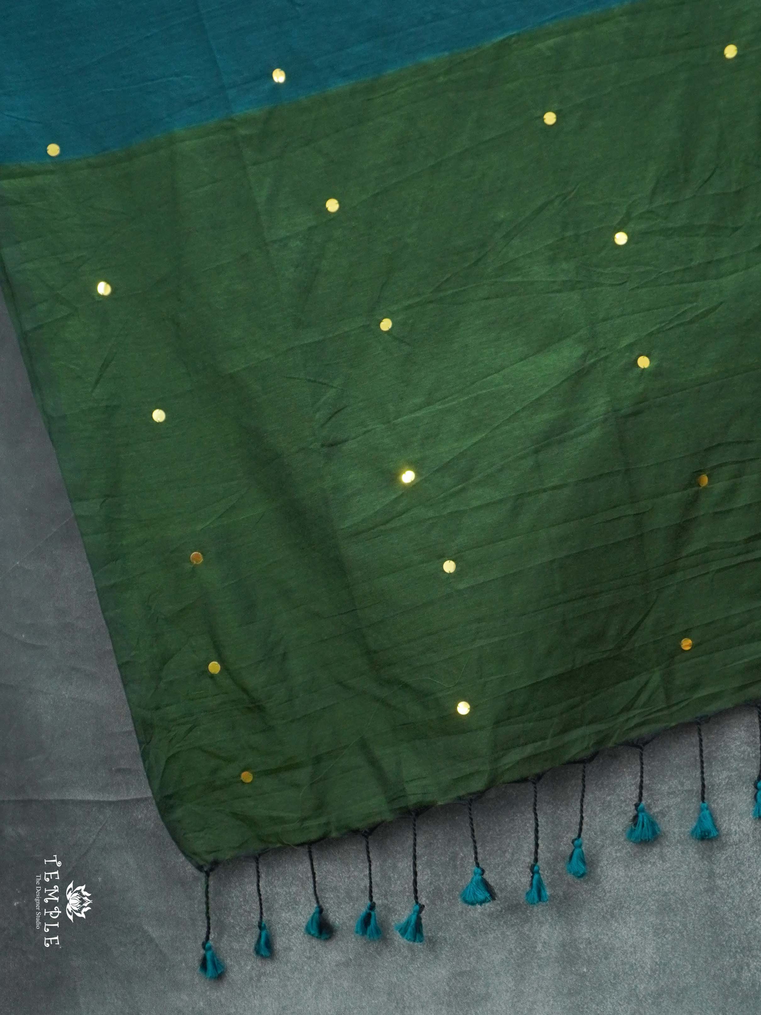 Mul Cotton Saree With Tikki Work | TTDS2177