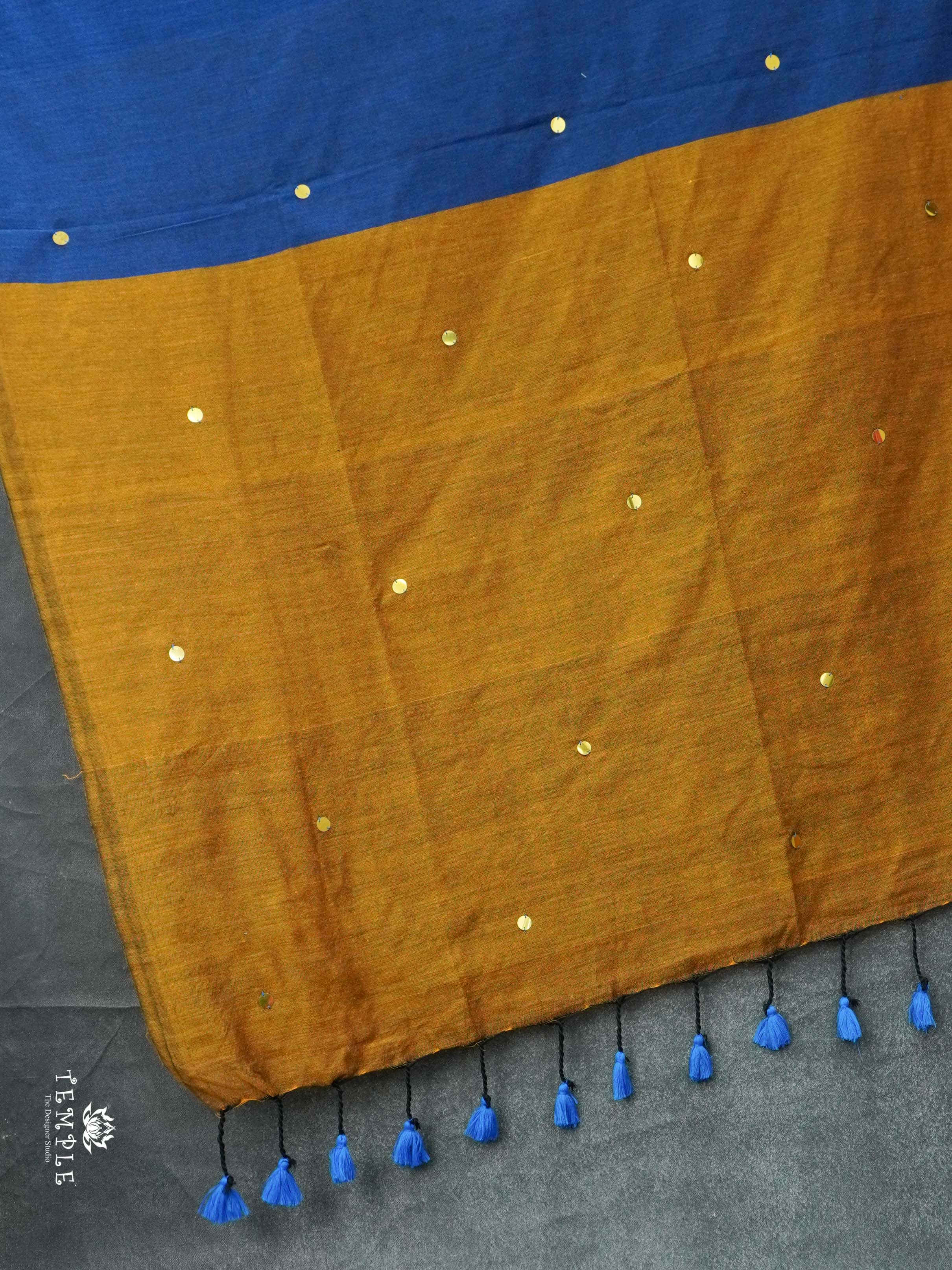 Mul Cotton Saree With Tikki Work | TTDS2177