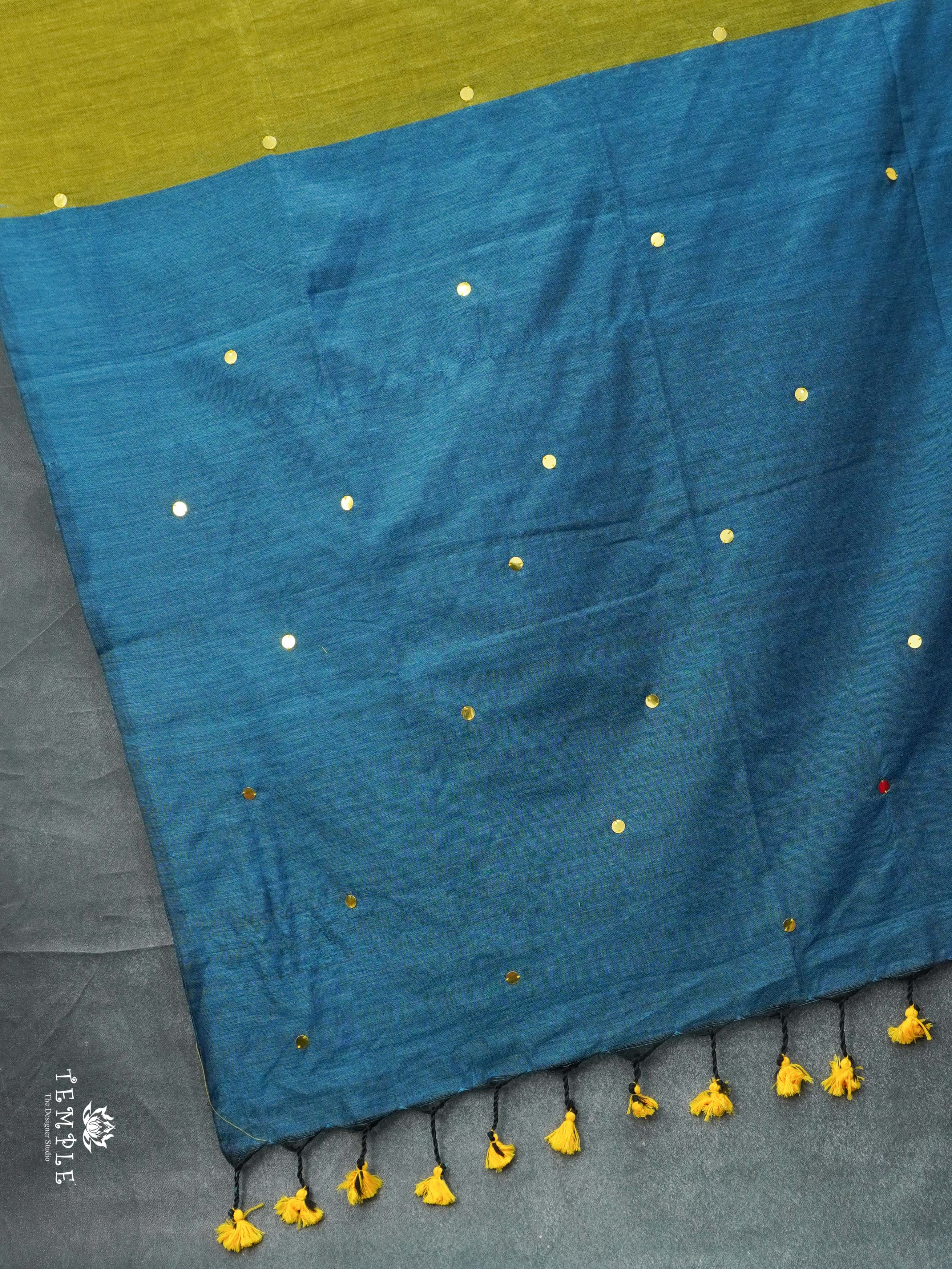 Mul Cotton Saree With Tikki Work | TTDS2177