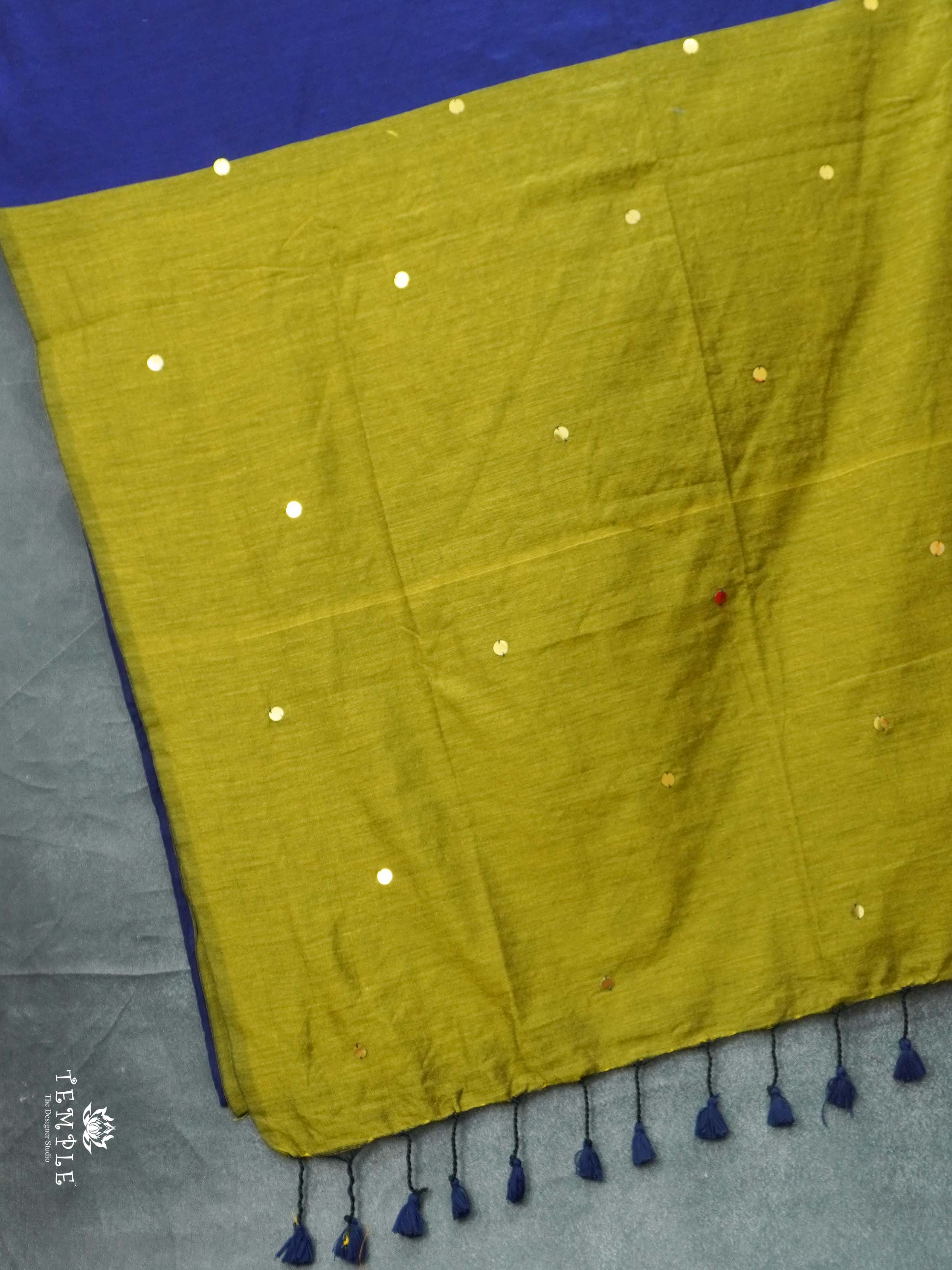 Mul Cotton Saree With Tikki Work | TTDS2177