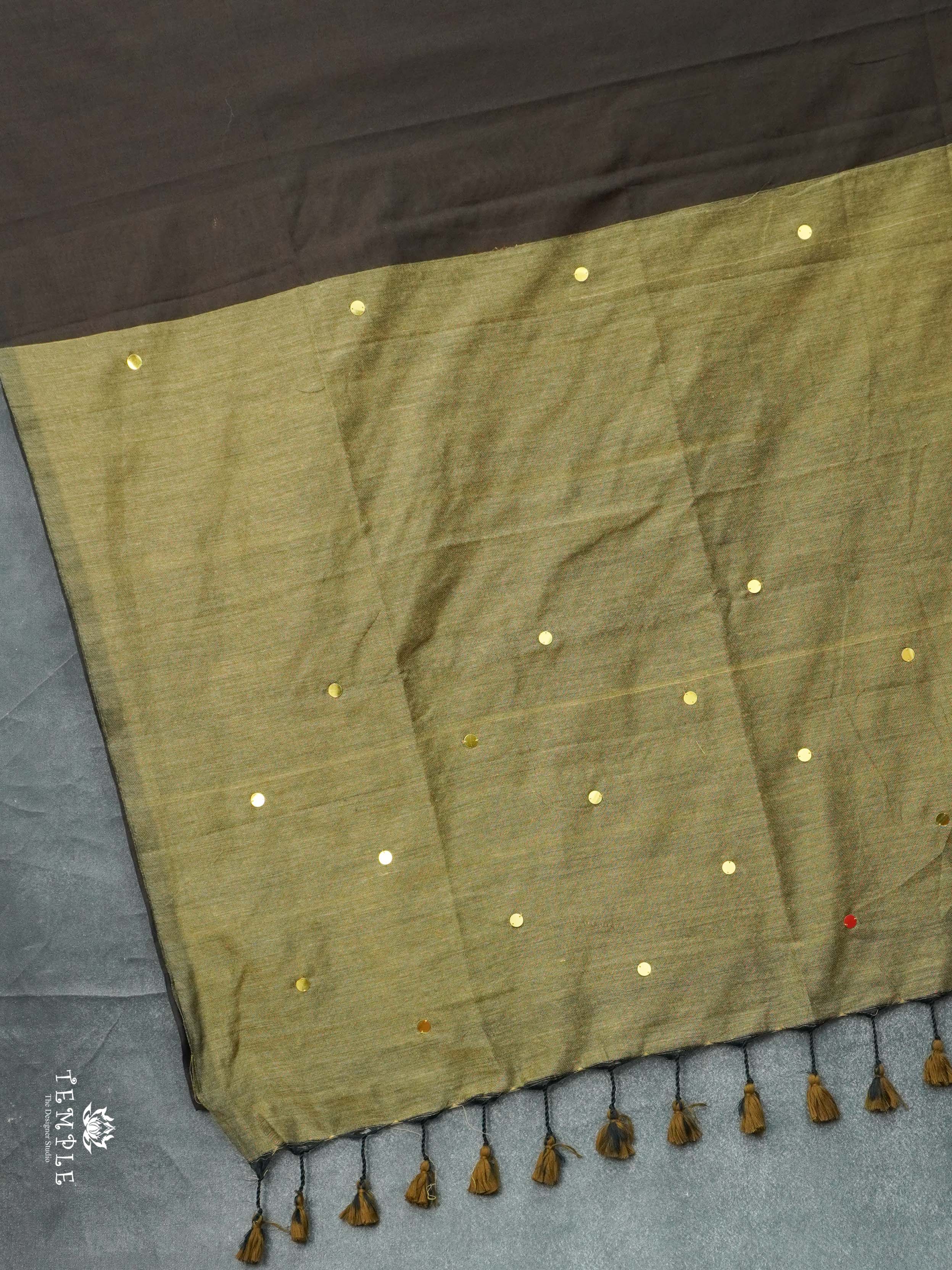 Mul Cotton Saree With Tikki Work | TTDS2177