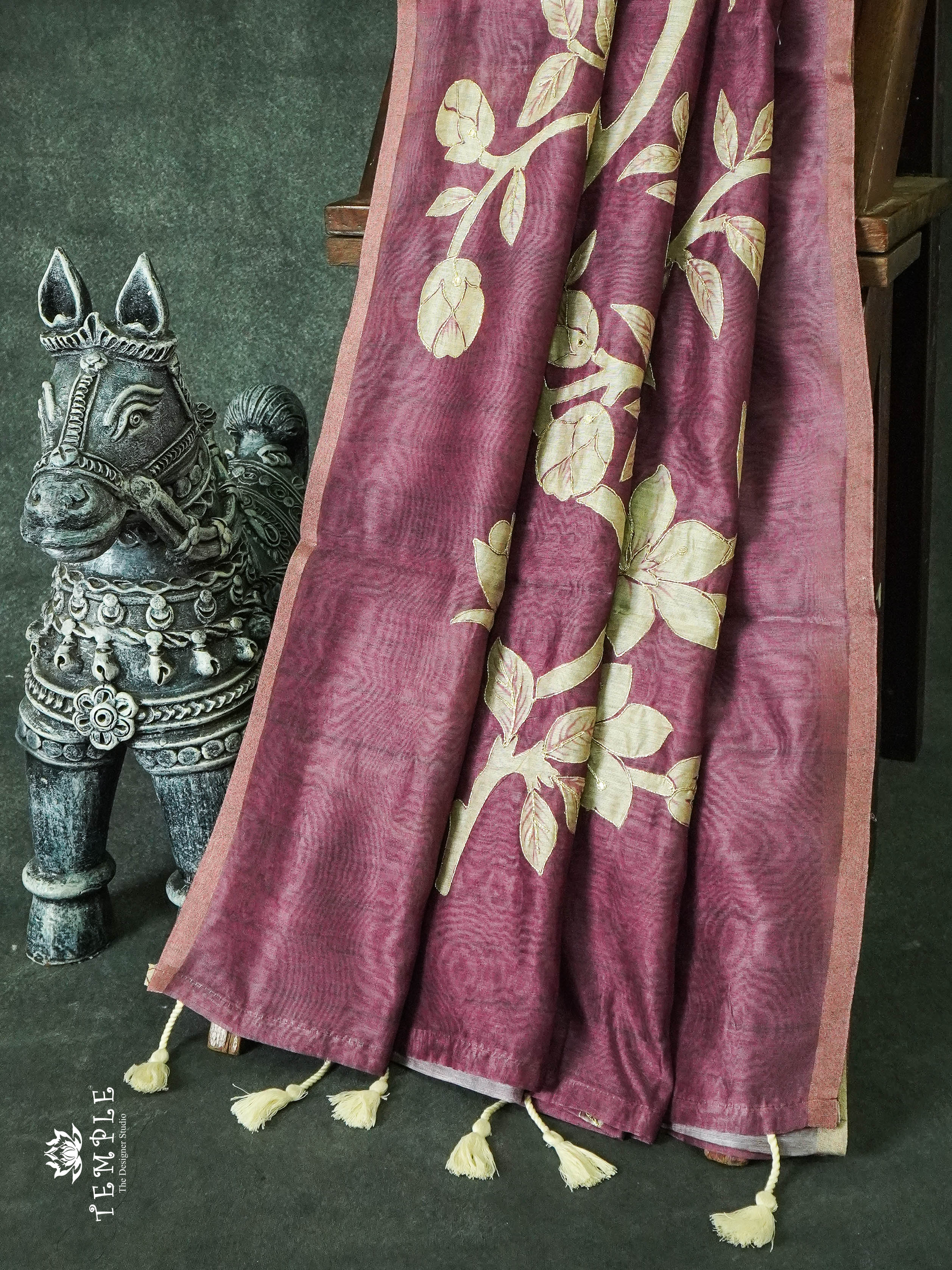 Printed Chanderi Silk Saree  | TTDS900