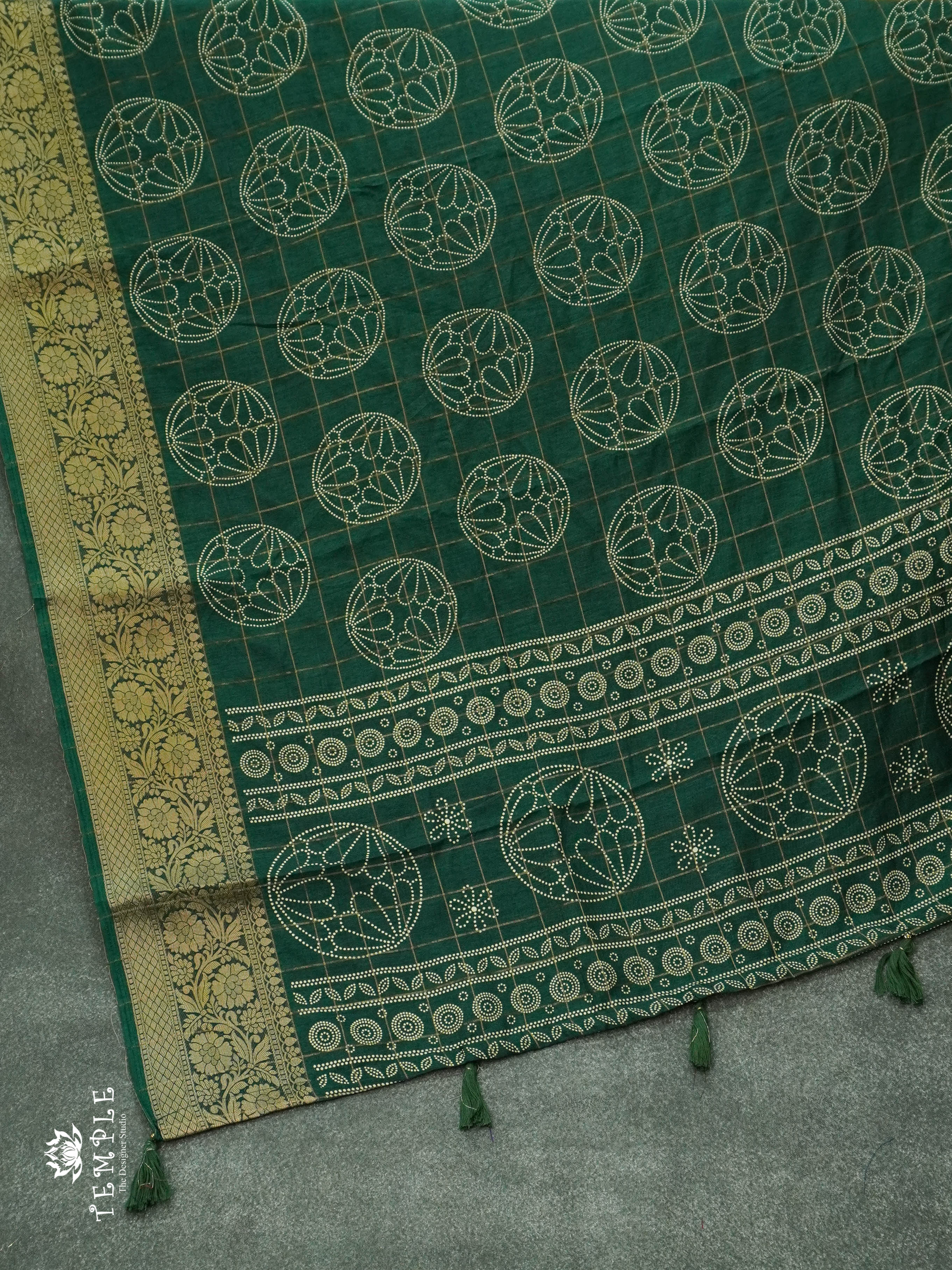 Art Silk saree(Bottle Green) | TTDS1292 | Sparkling Deals