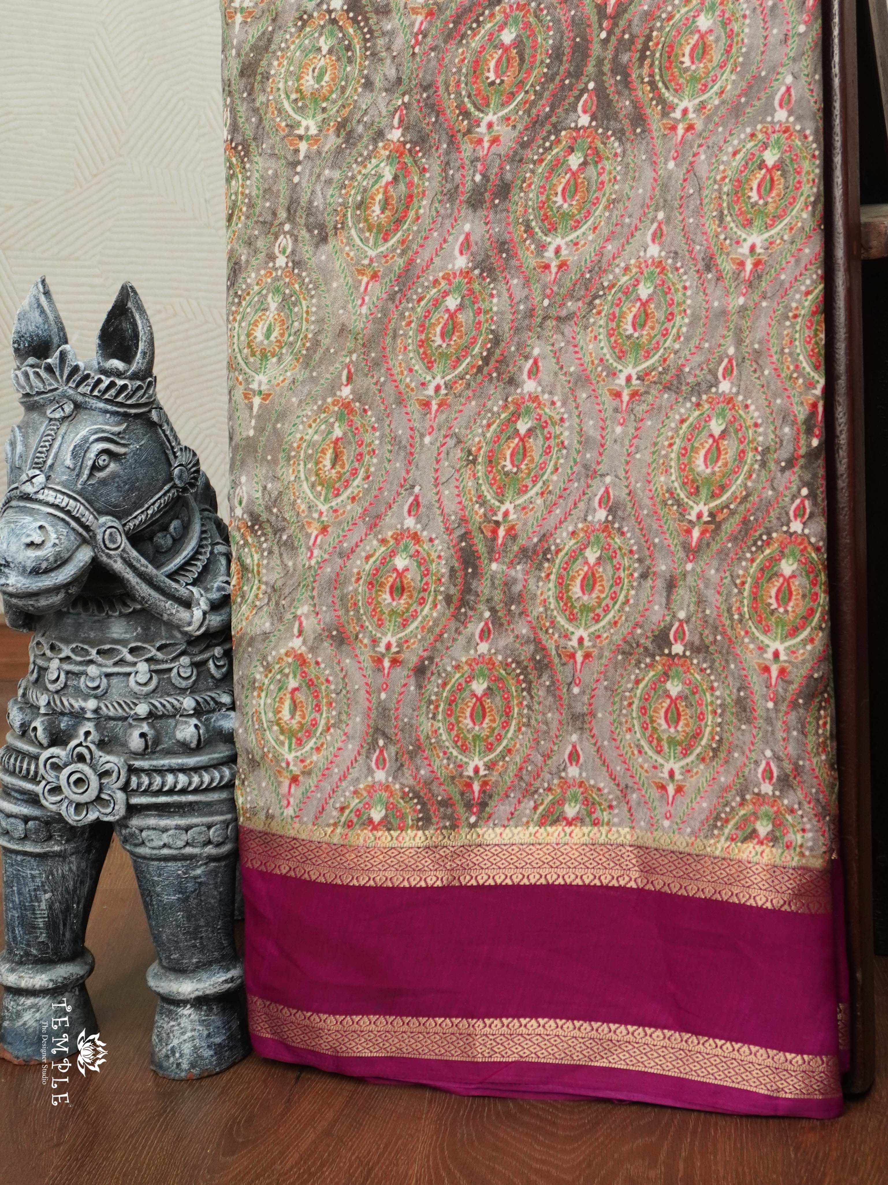 Printed Georgette Saree | TTDS2764