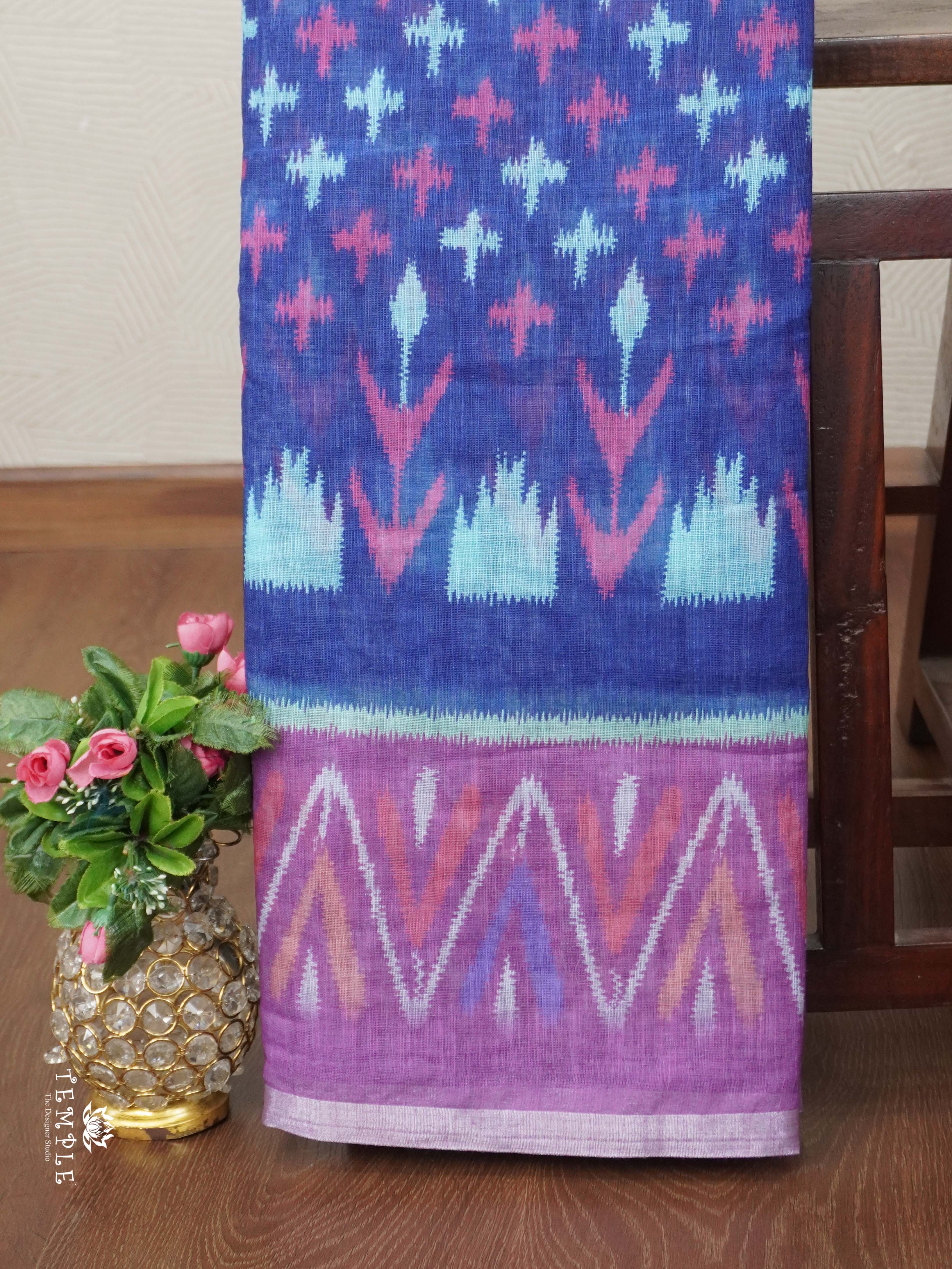 Linen Cotton Saree | TTDS2680