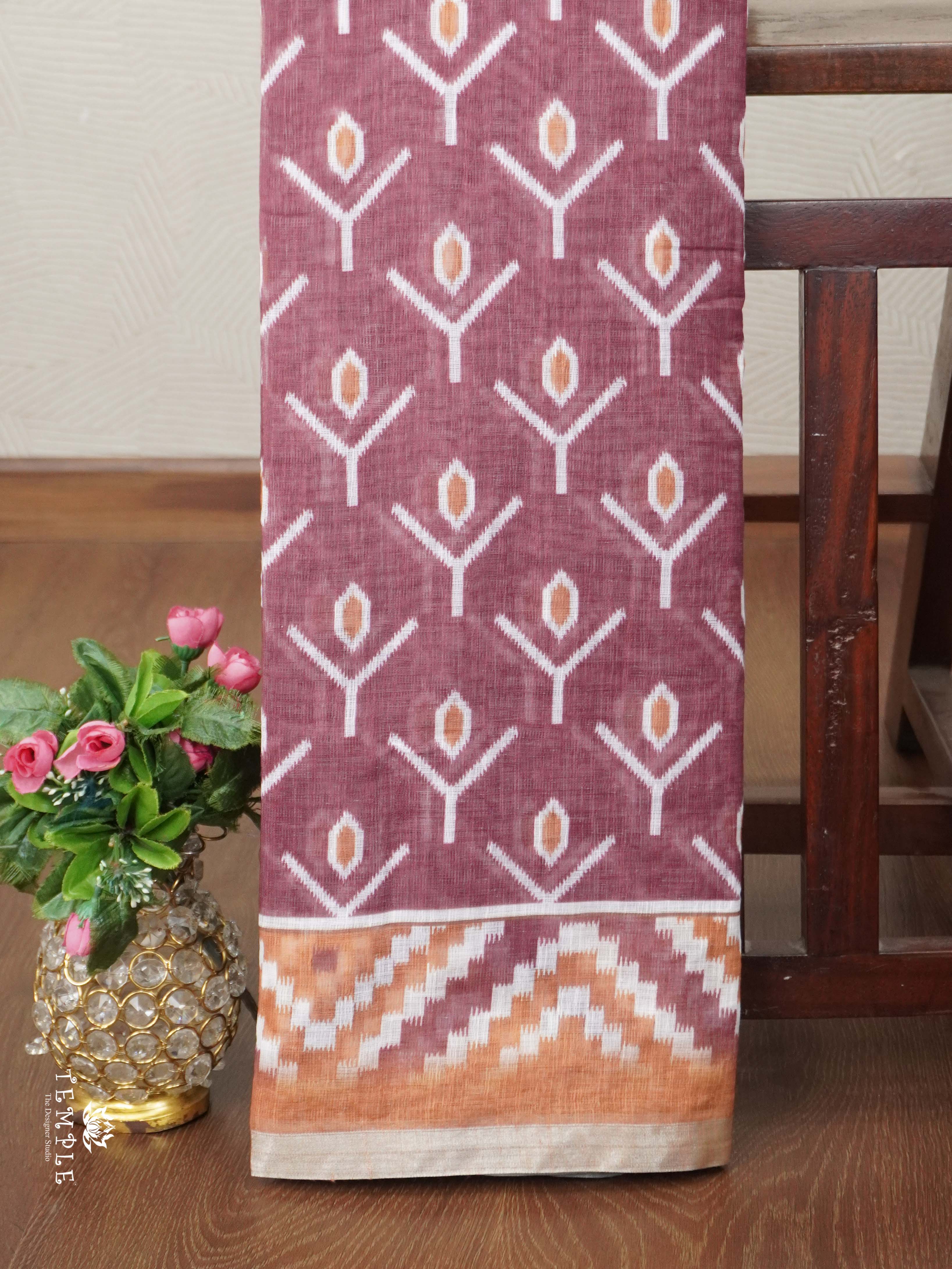 Linen Cotton Saree | TTDS2680