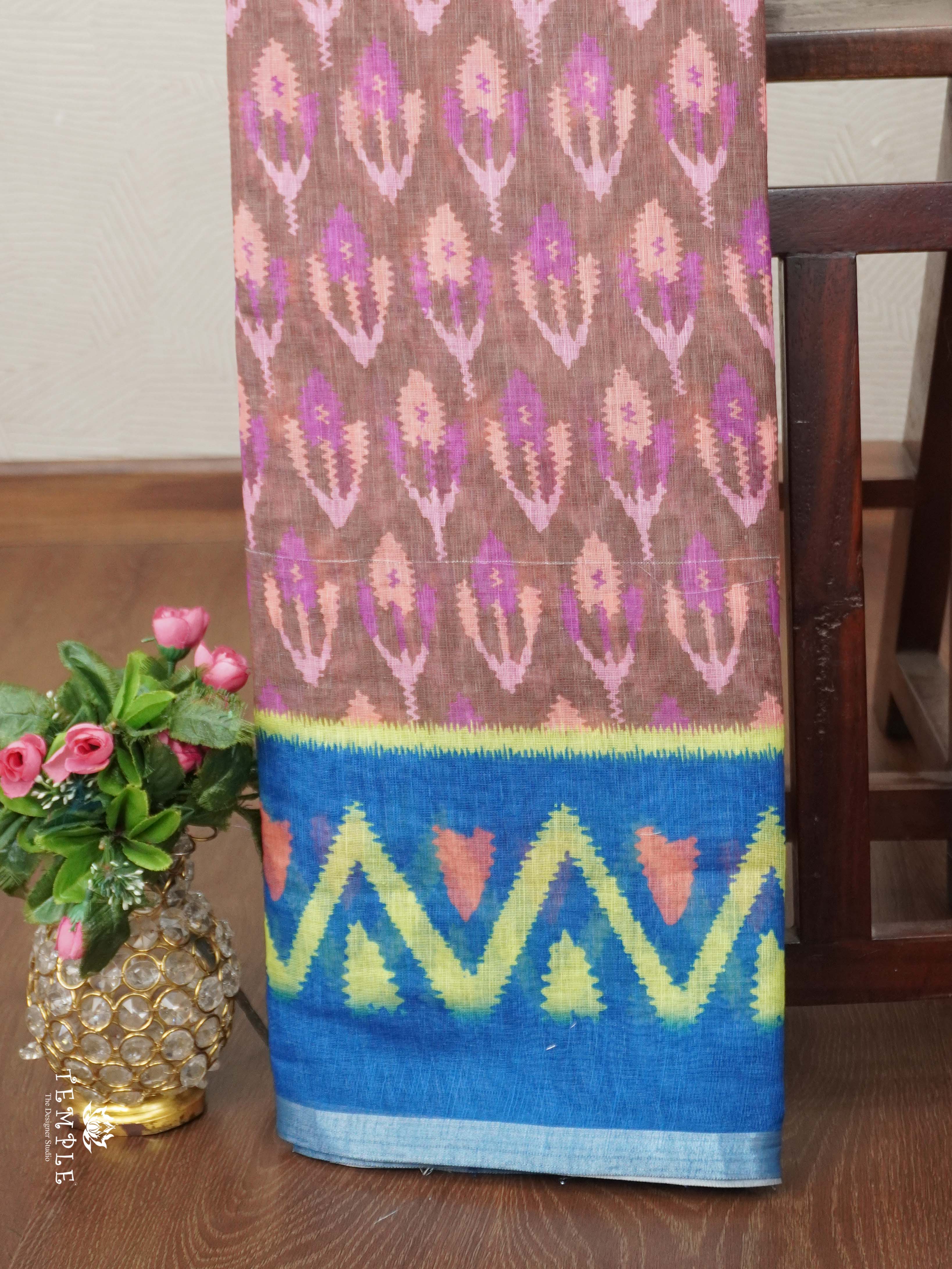 Linen Cotton Saree | TTDS2680