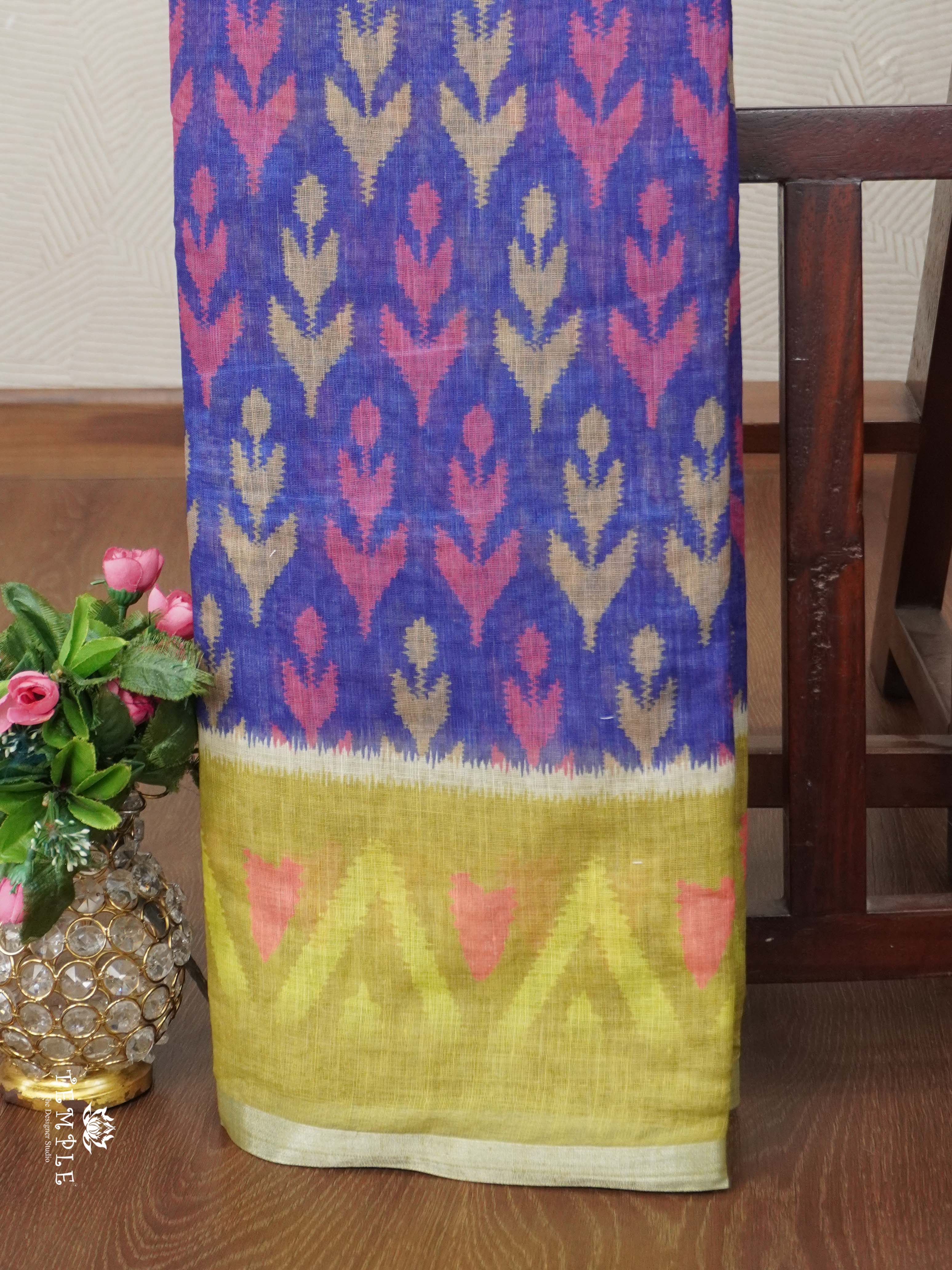 Linen Cotton Saree | TTDS2680