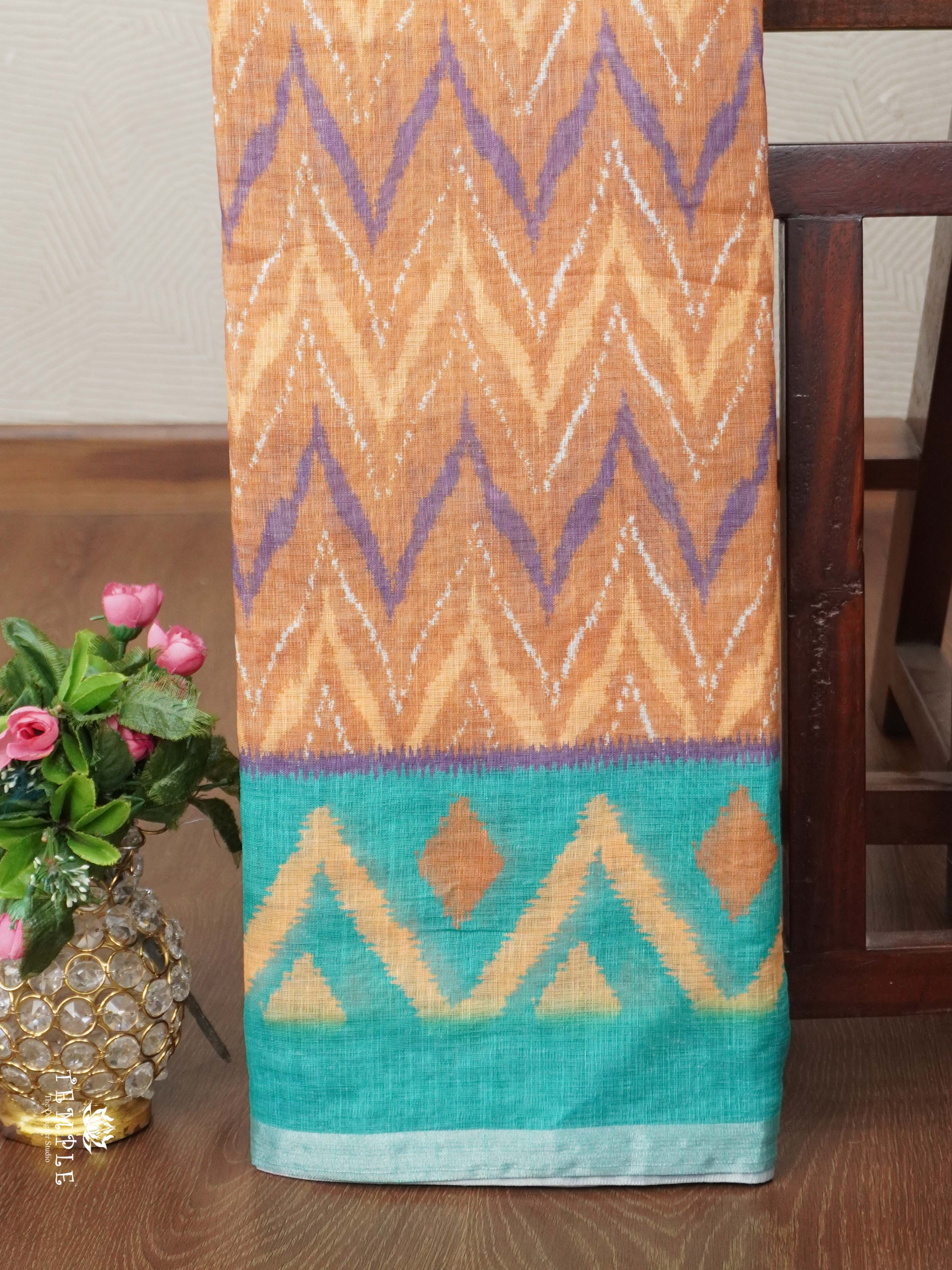 Linen Cotton Saree | TTDS2680