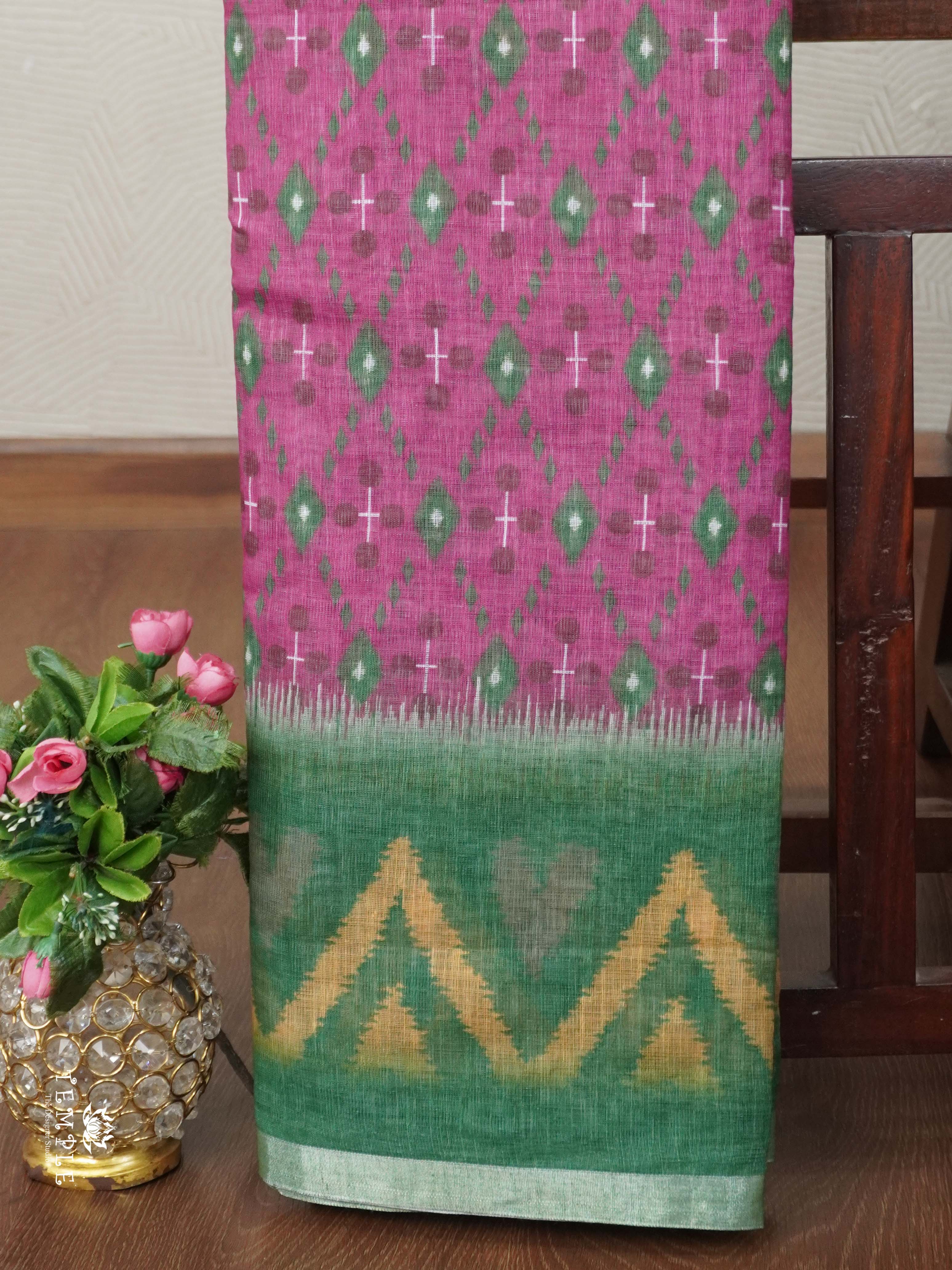 Linen Cotton Saree | TTDS2680