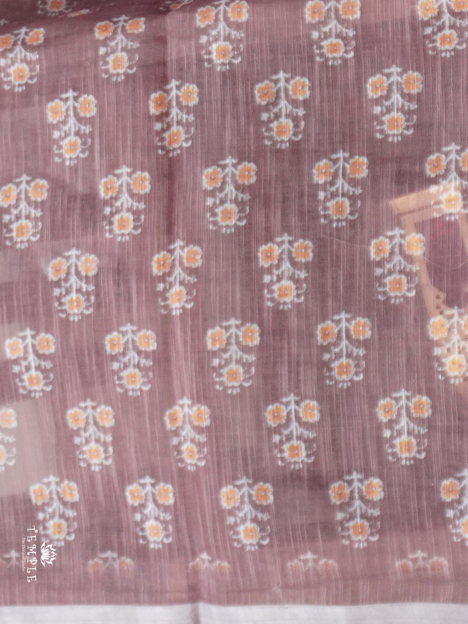 Linen Cotton Saree | TTDS2680