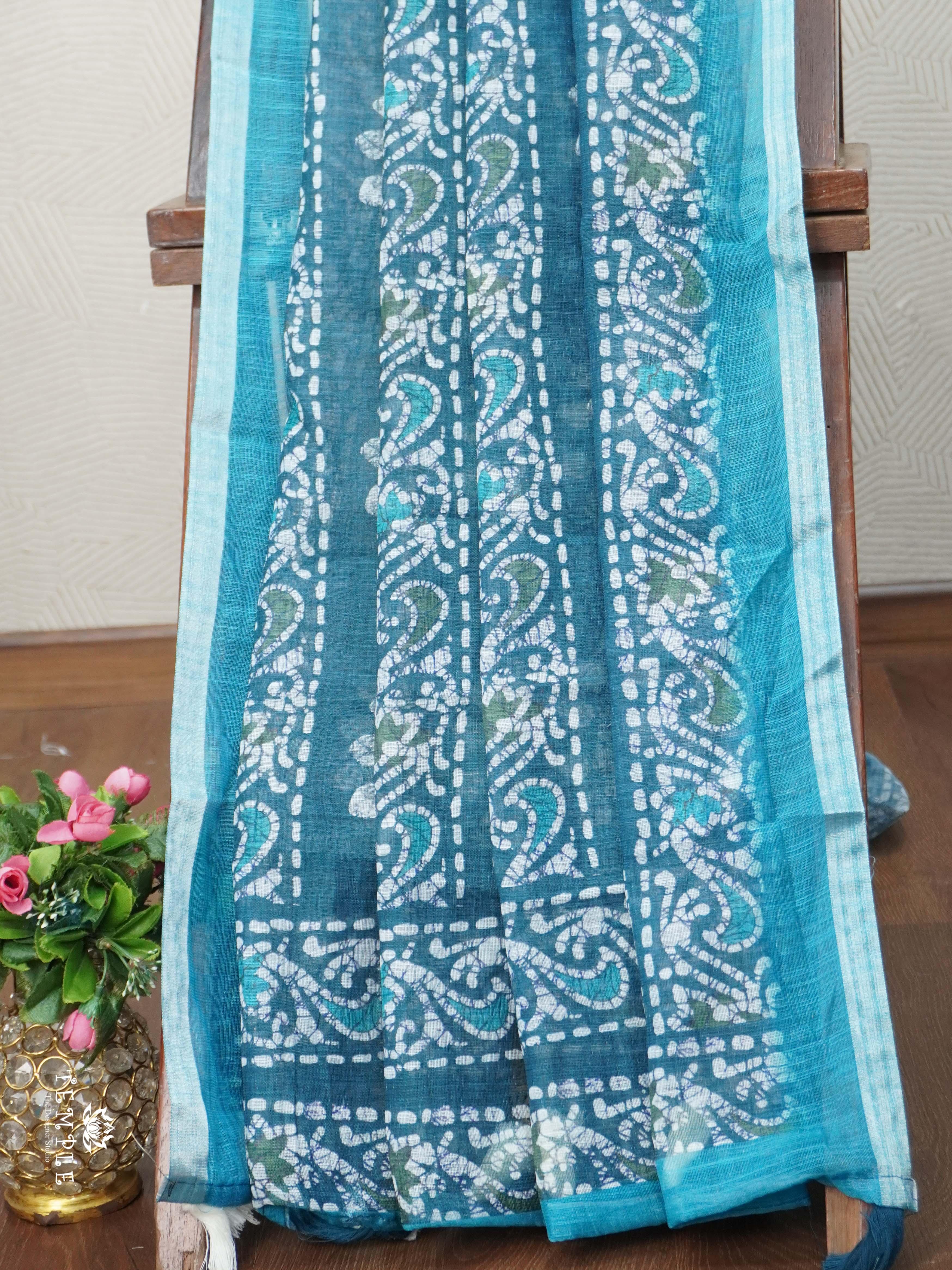 Linen Cotton Saree | TTDS2680