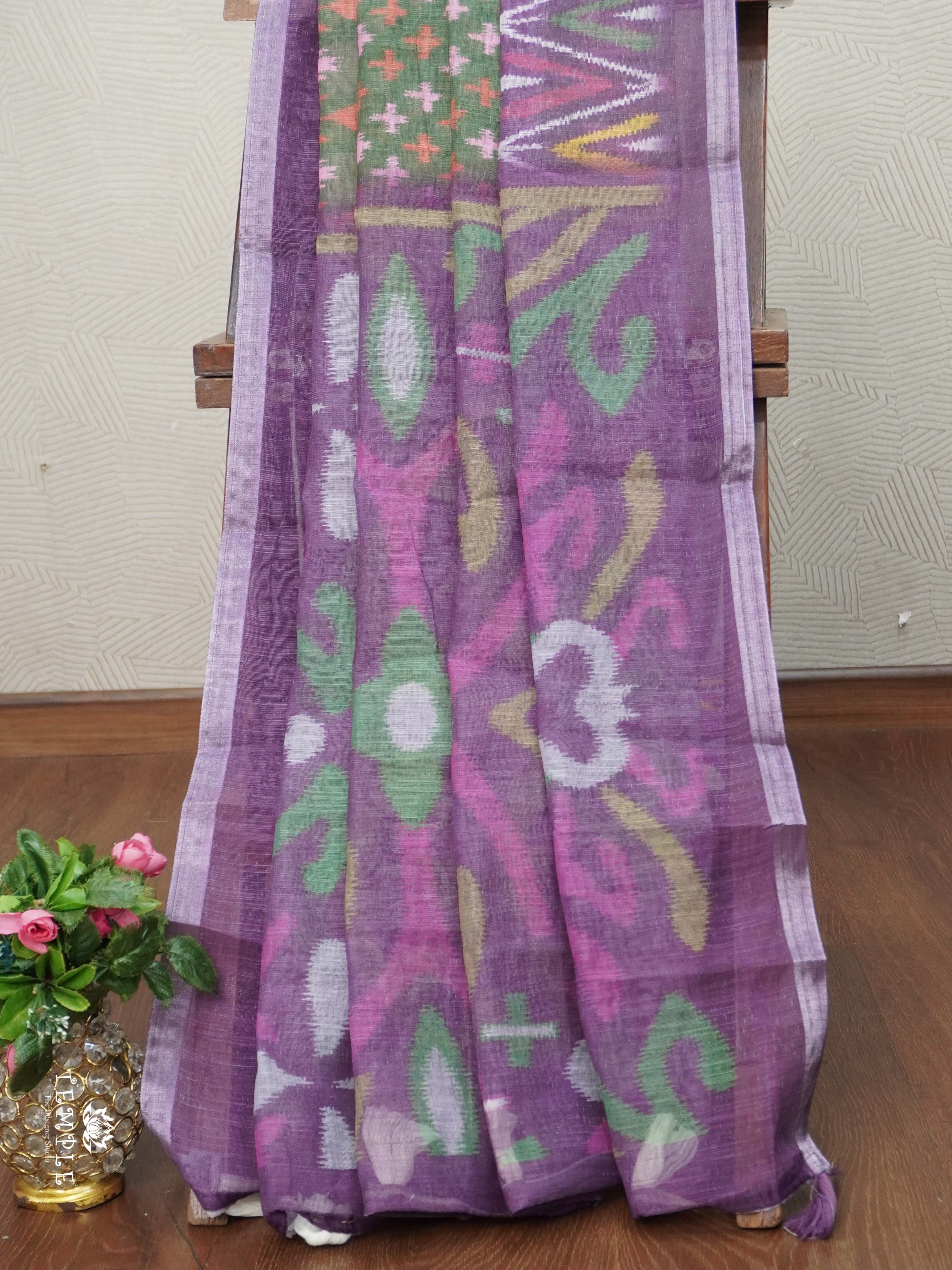 Linen Cotton Saree | TTDS2680