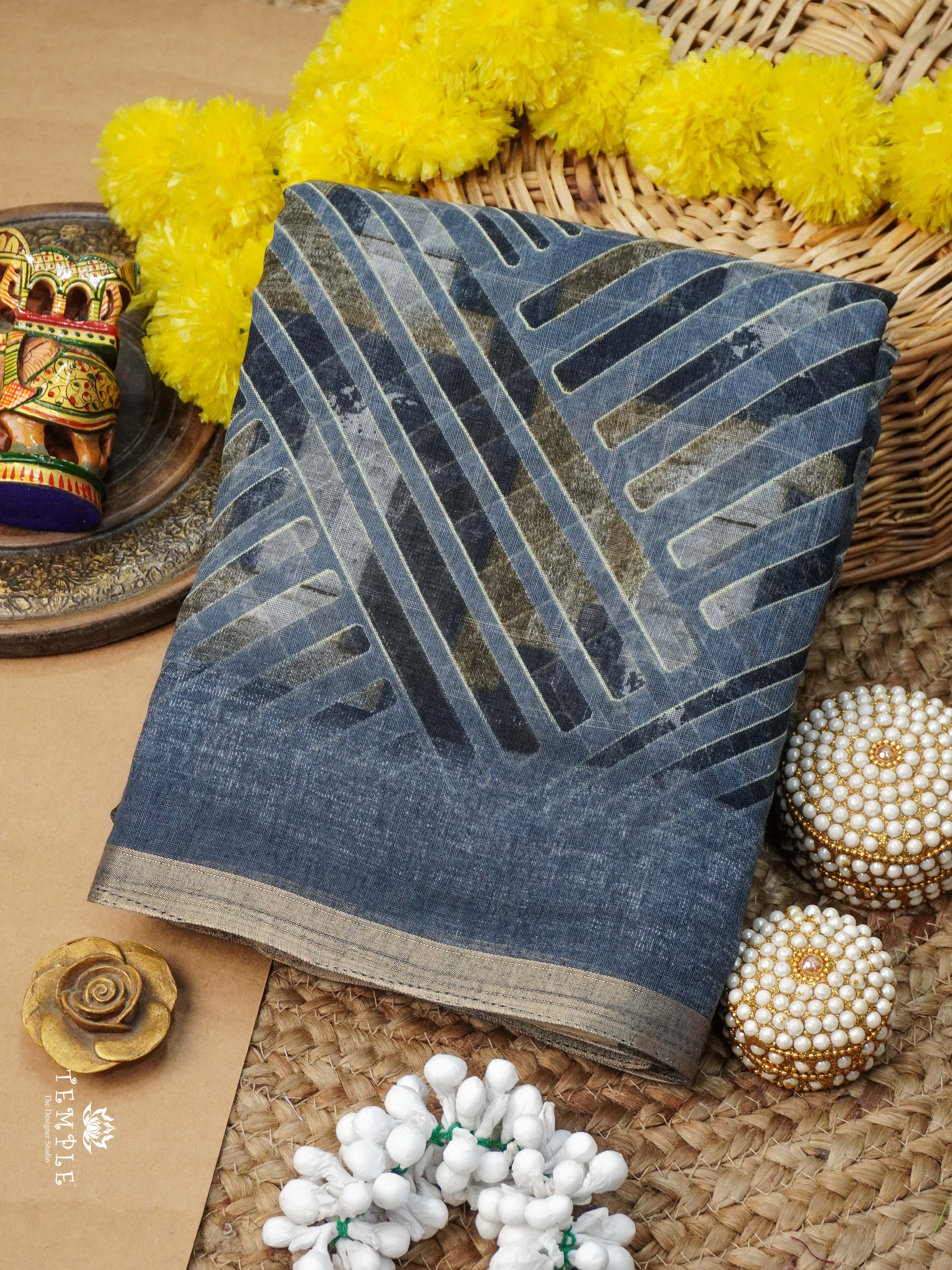 Linen Cotton Saree | TTDS2762