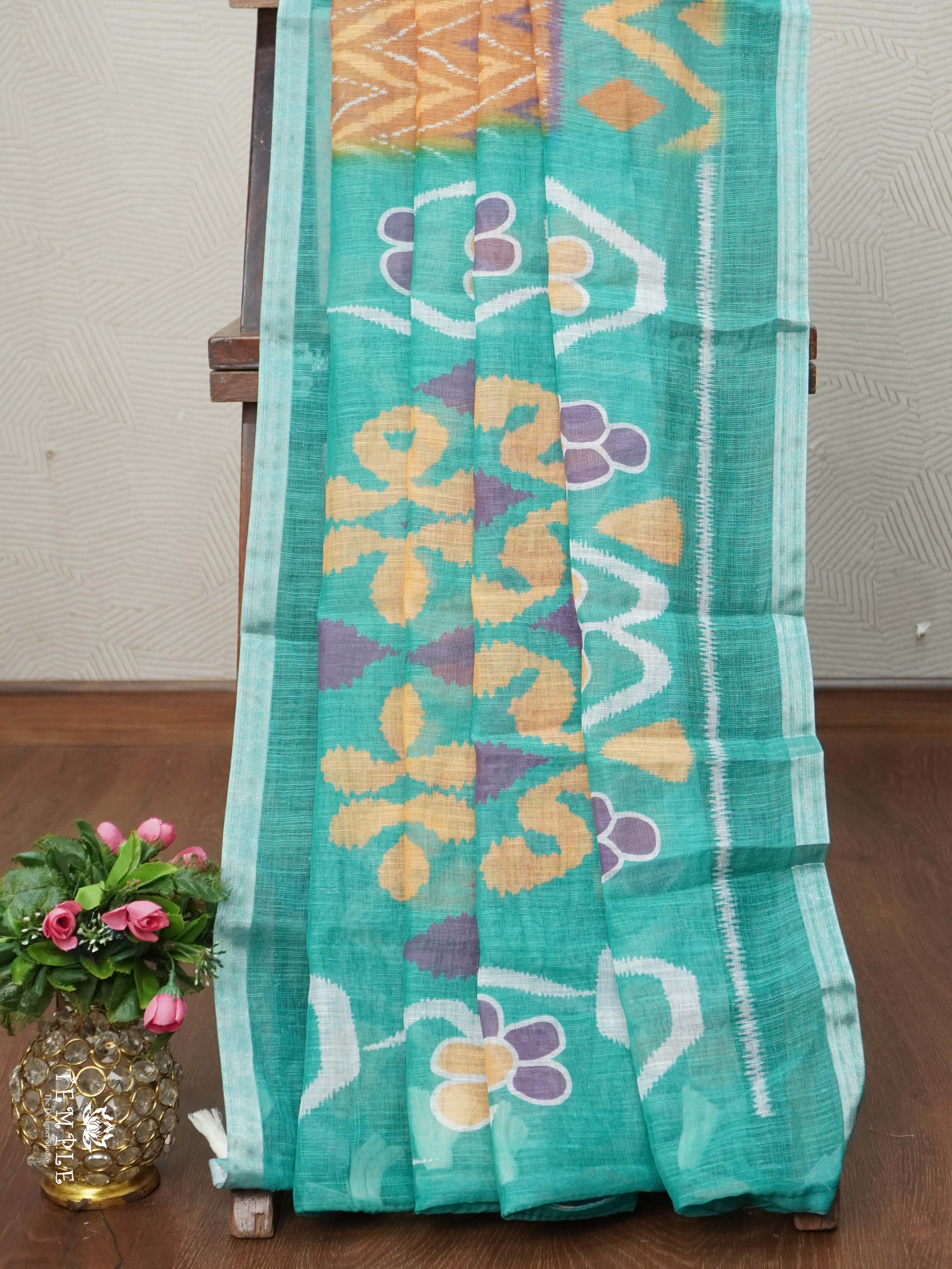 Linen Cotton Saree | TTDS2680