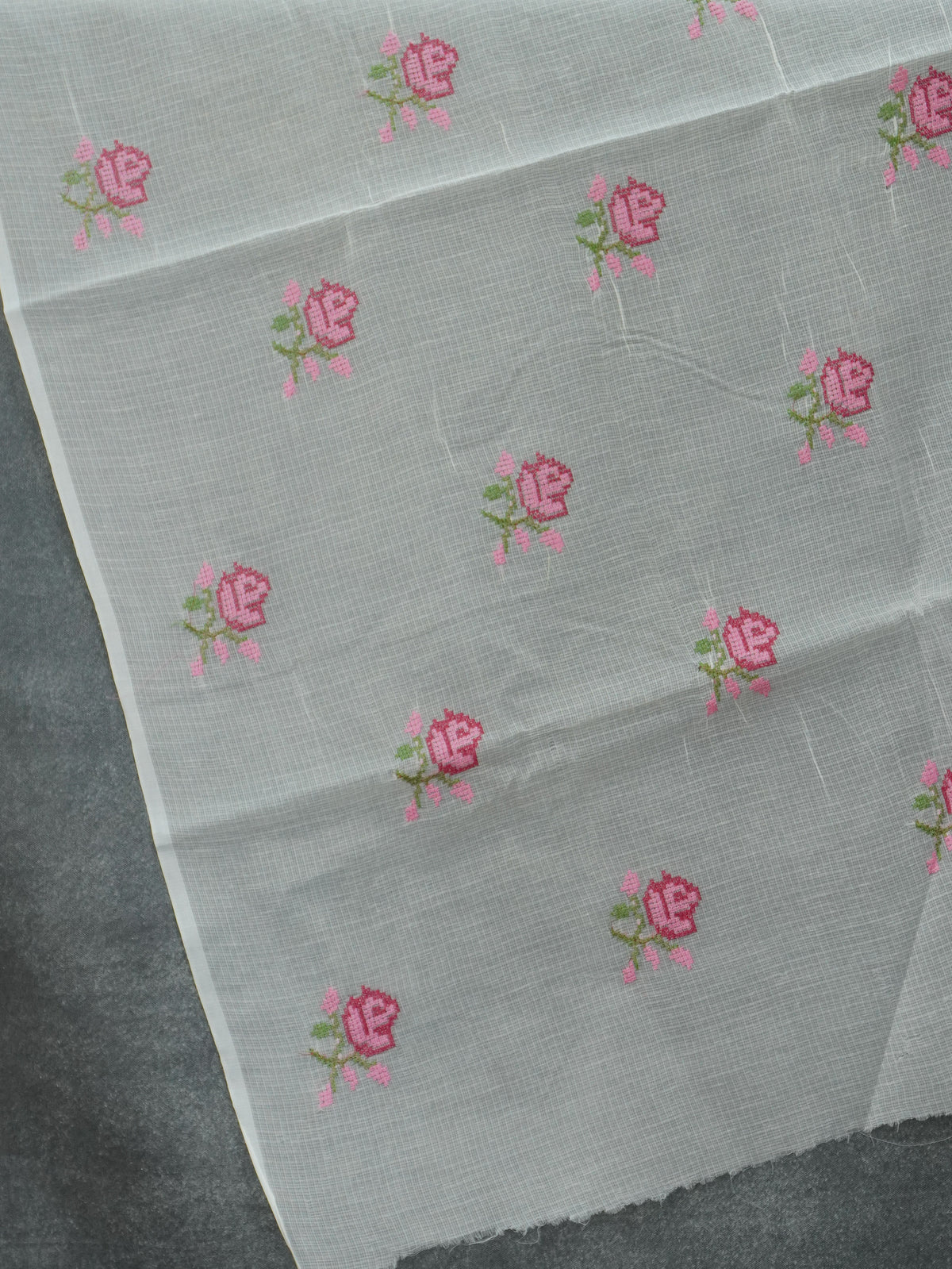 Kota Cotton Saree With Embroidery Work | TTDS3600