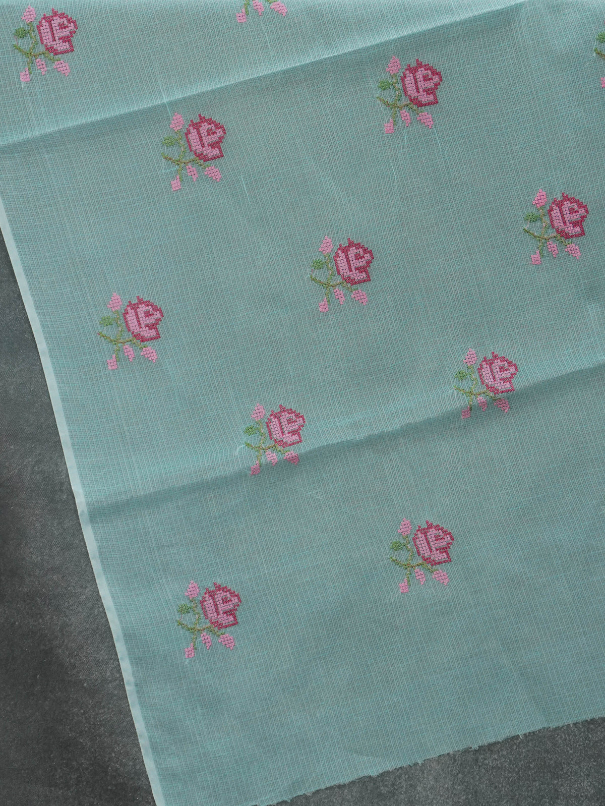 Kota Cotton Saree With Embroidery Work | TTDS3600