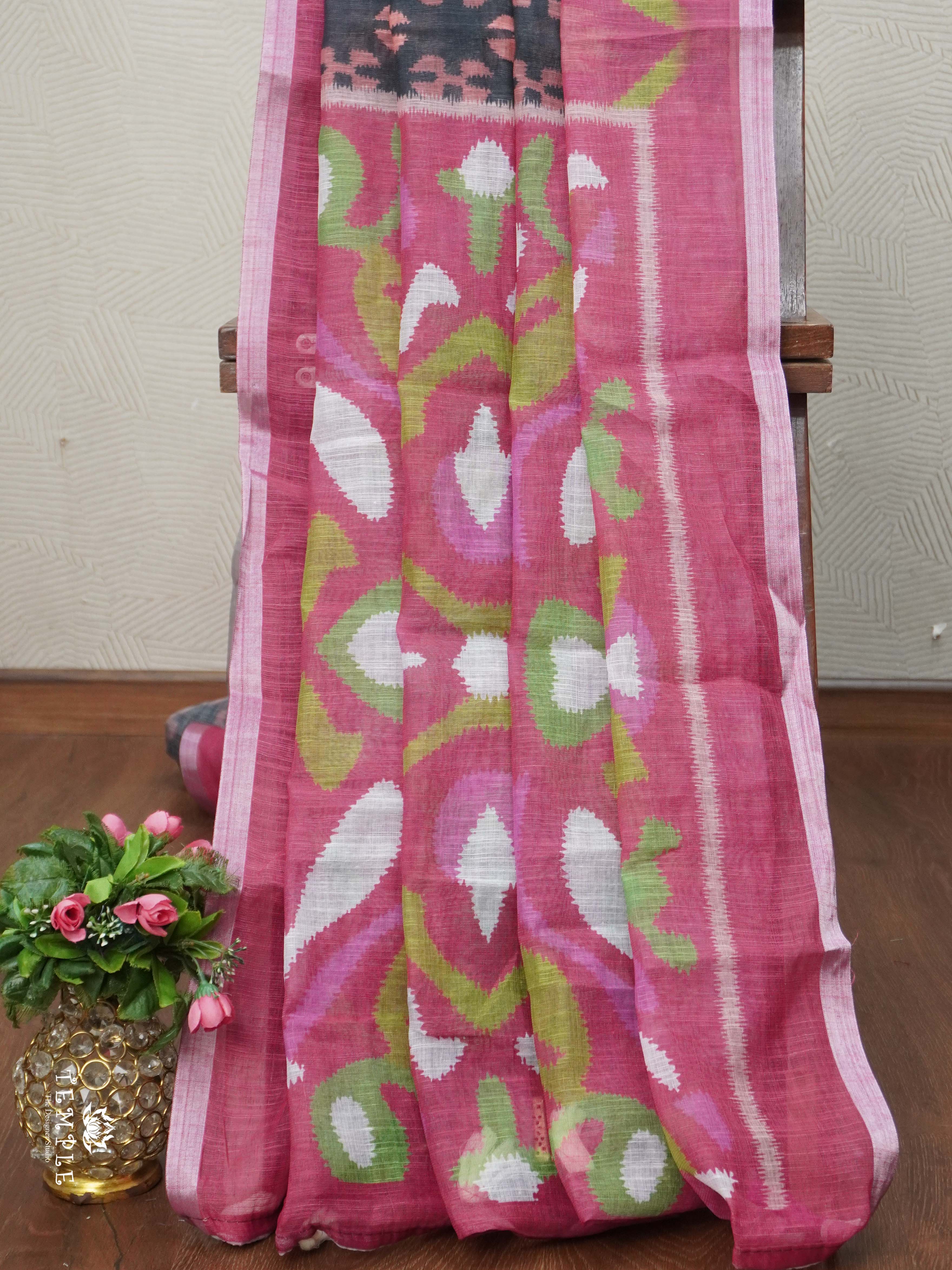 Linen Cotton Saree | TTDS2680