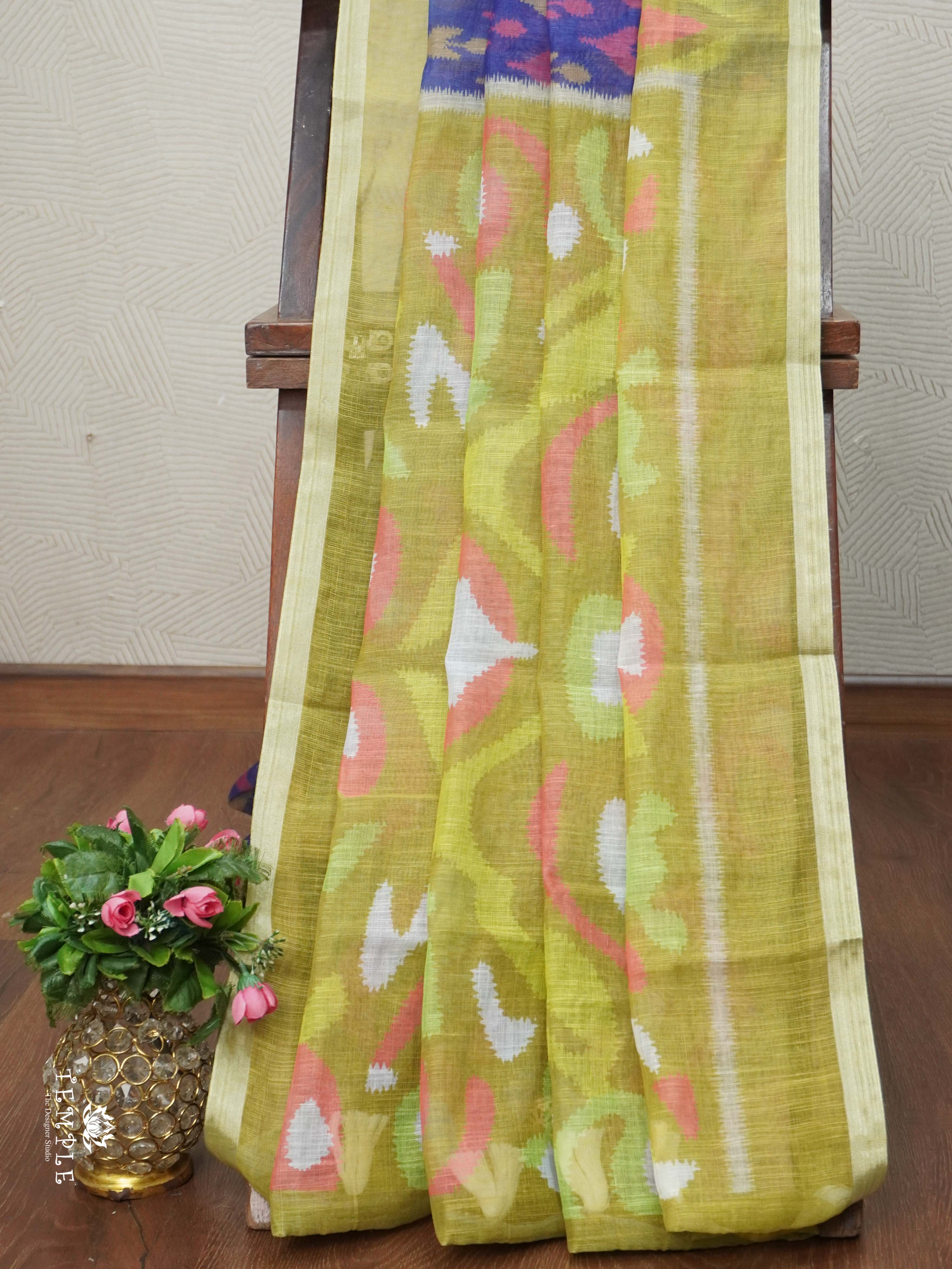 Linen Cotton Saree | TTDS2680