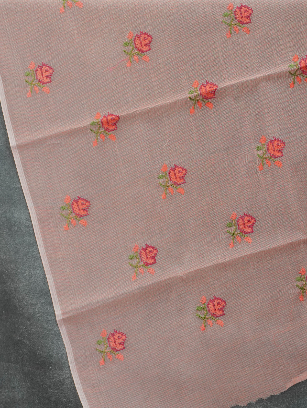 Kota Cotton Saree With Embroidery Work | TTDS3600