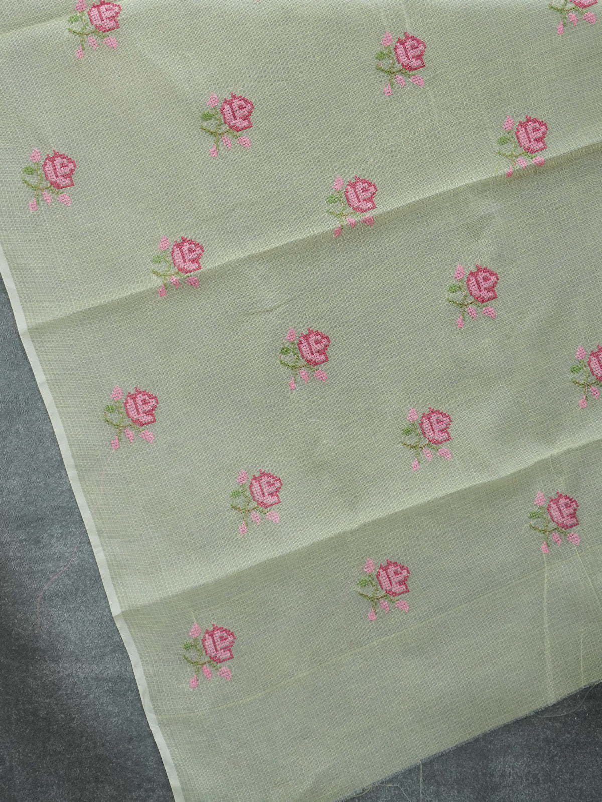 Kota Cotton Saree With Embroidery Work | TTDS3600