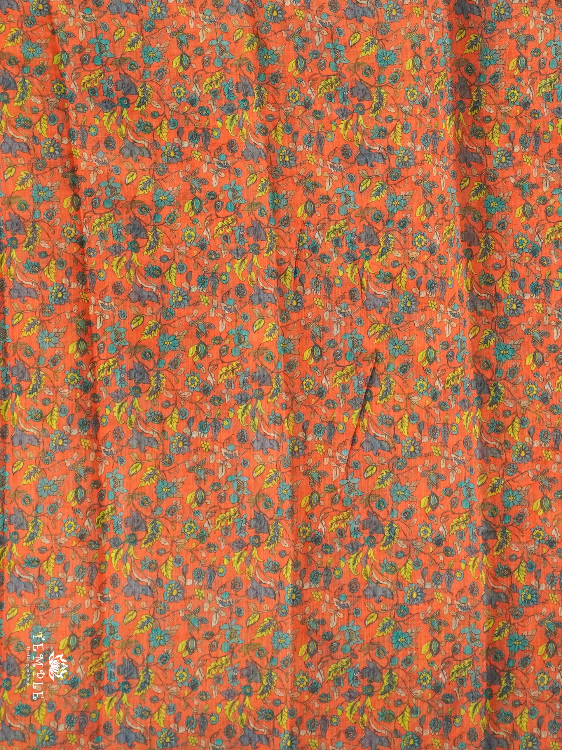 Printed Chanderi  Cotton Saree | TTDS2170