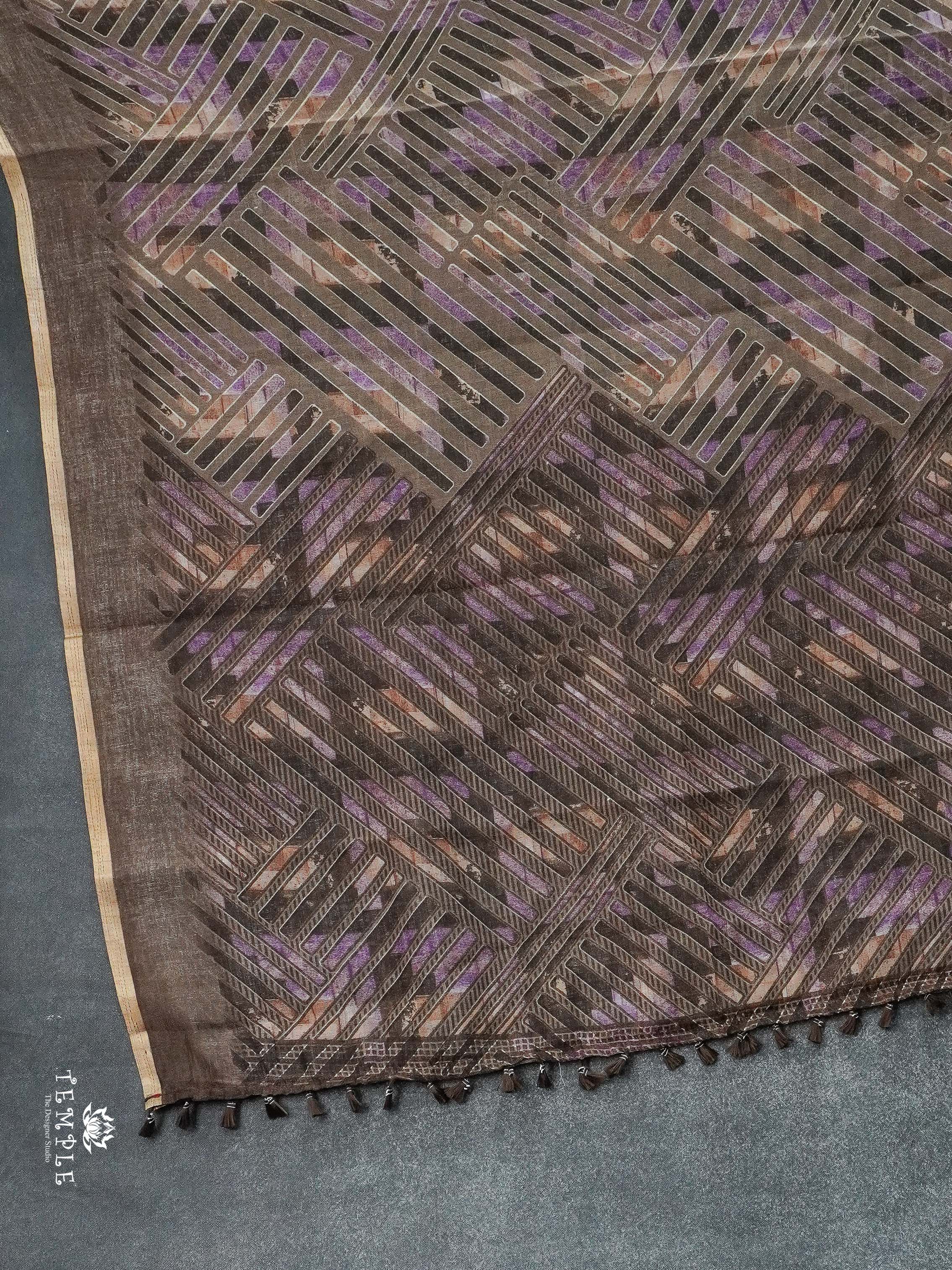 Linen Cotton Saree | TTDS2762