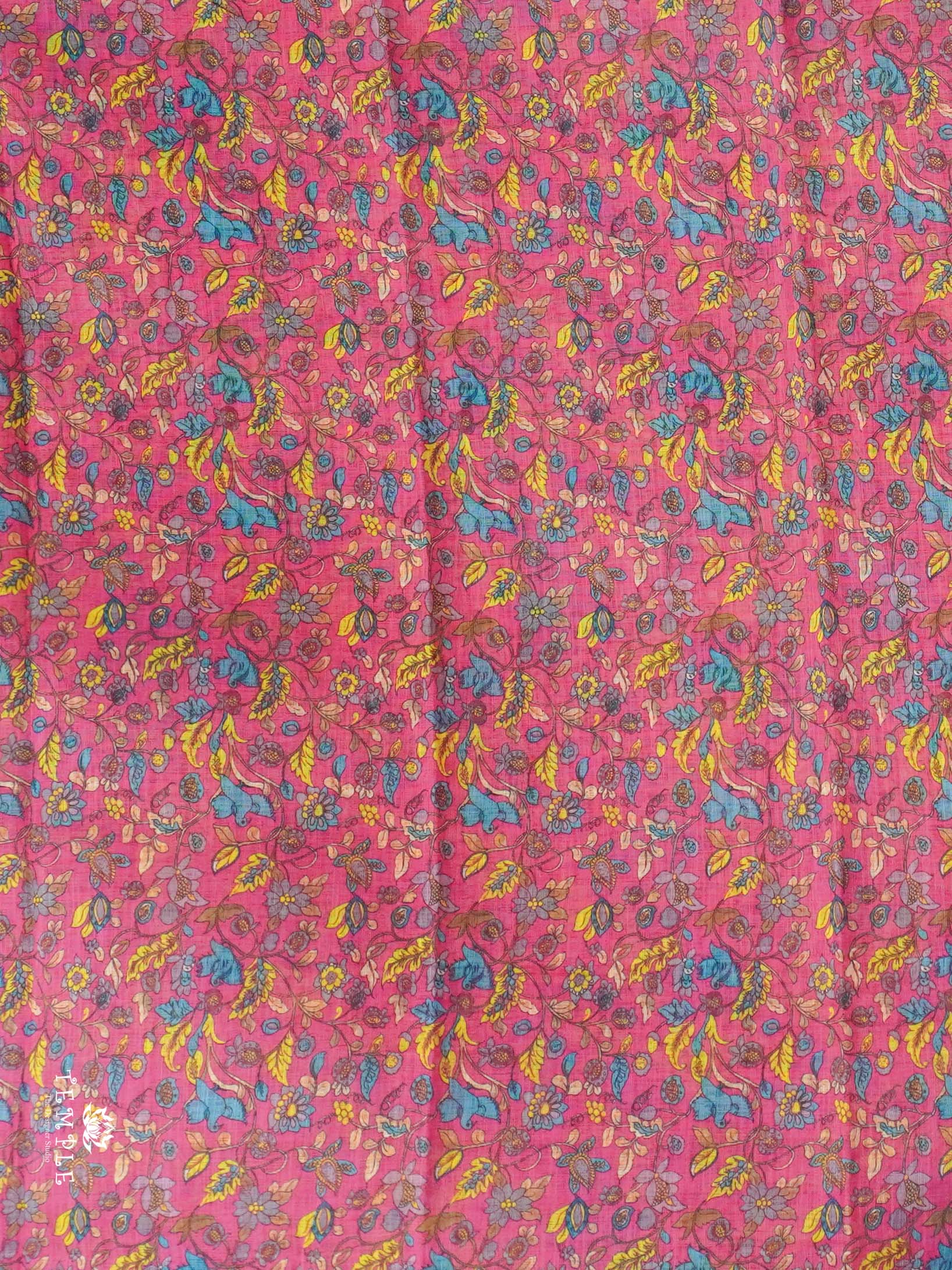 Printed Chanderi  Cotton Saree | TTDS2170