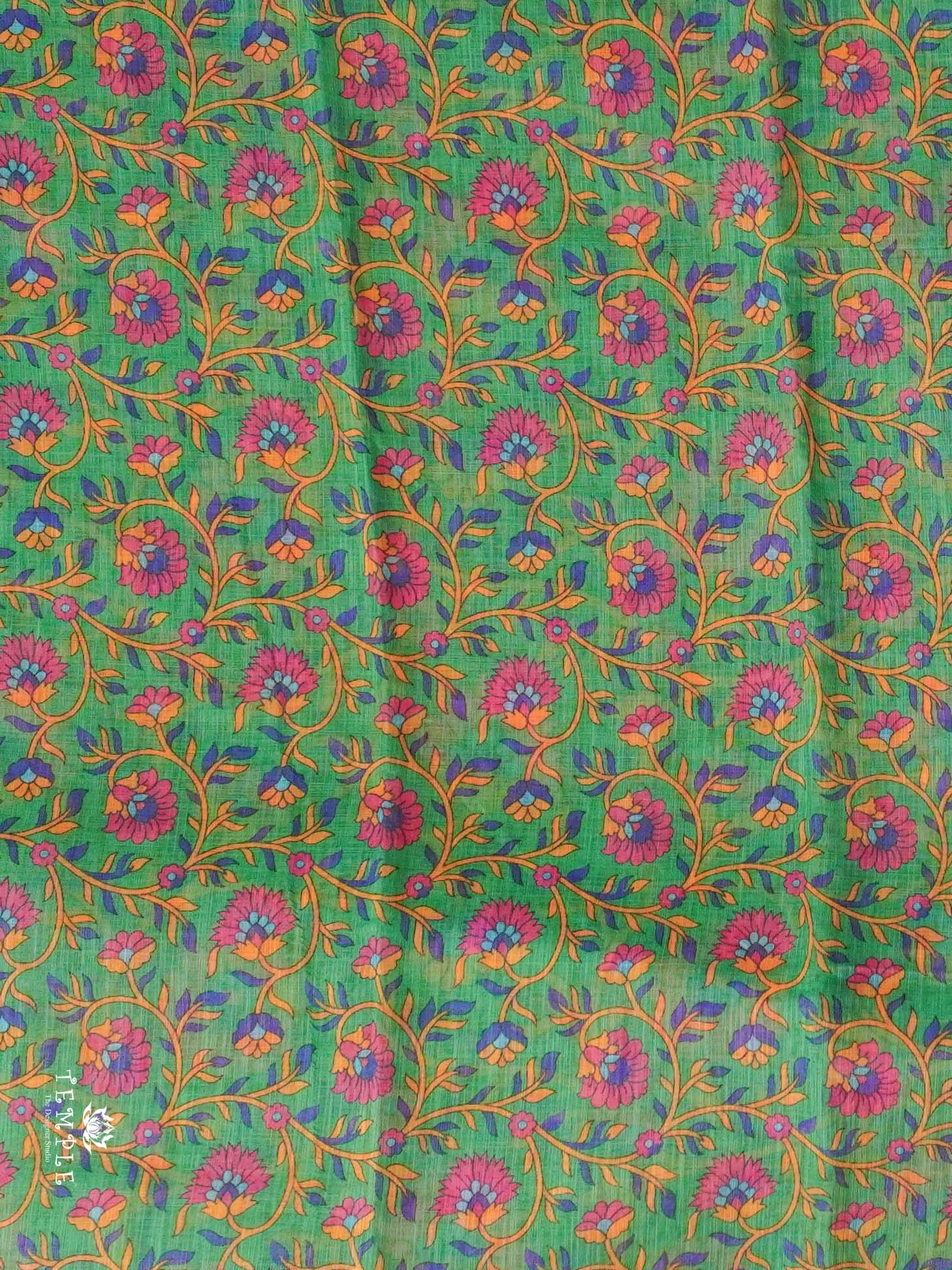 Printed Chanderi Cotton Saree | TTDS2172