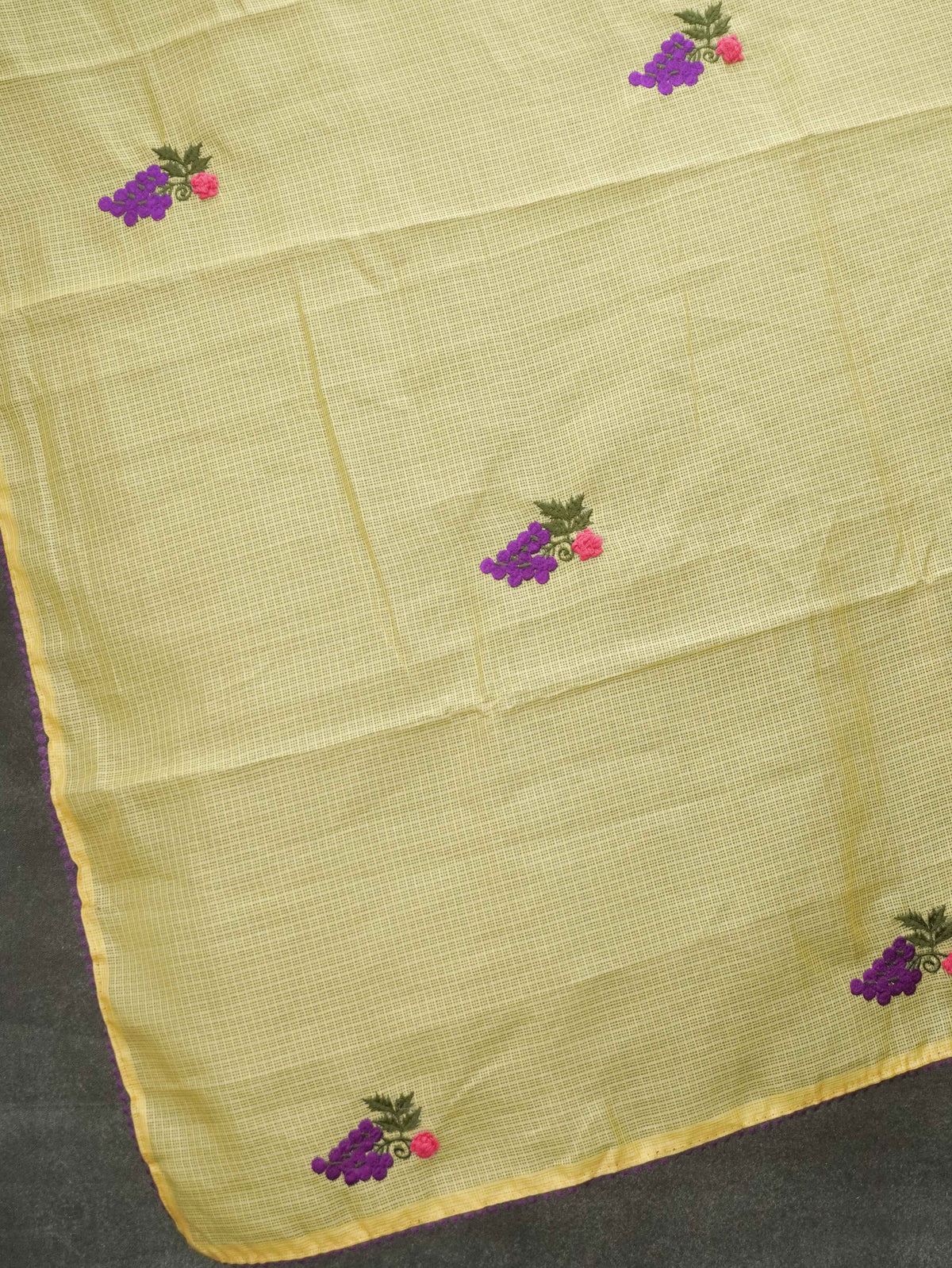 Kota Cotton Saree With Embroidery Work | TTDS3602