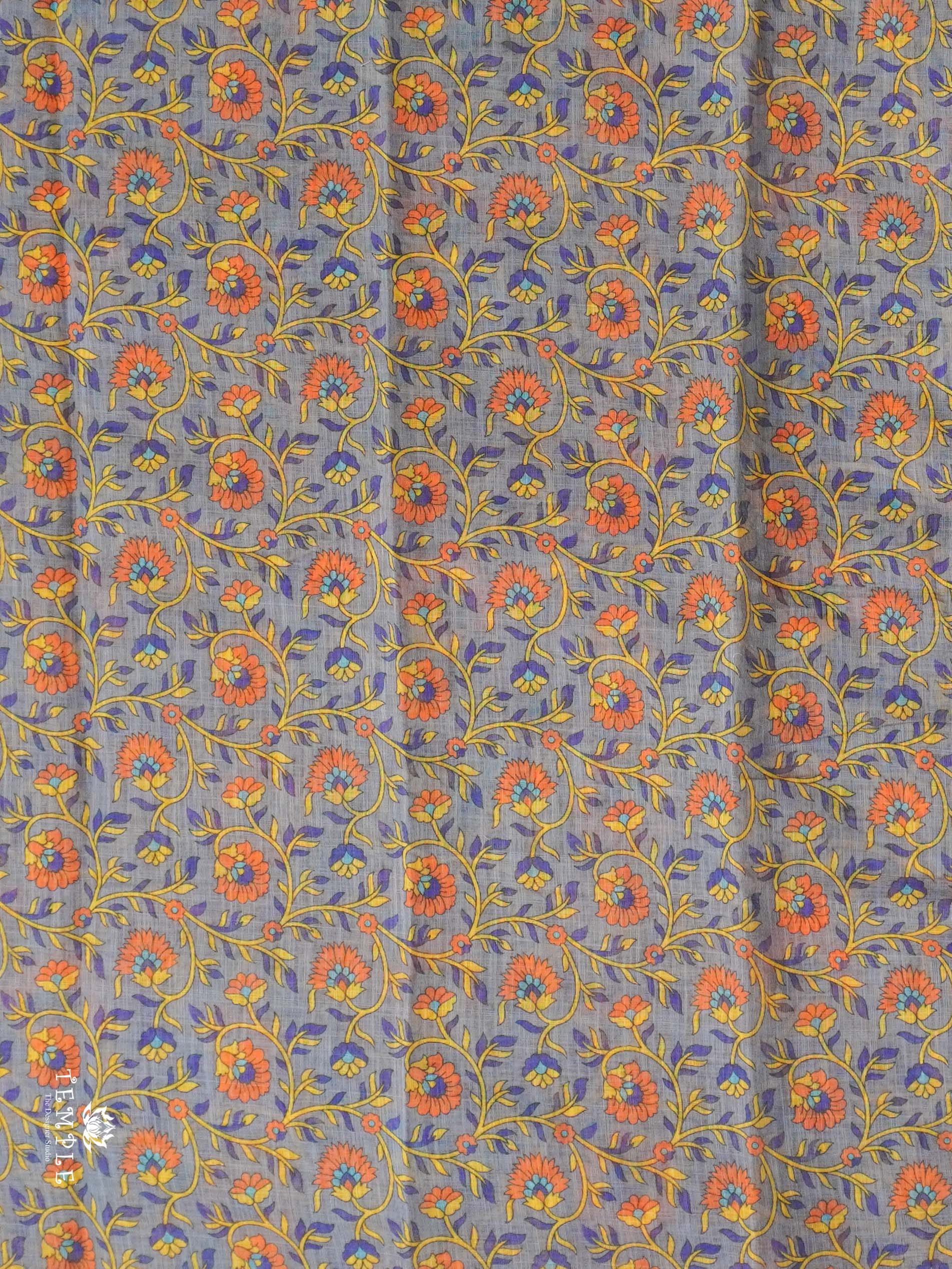 Printed Chanderi Cotton Saree | TTDS2172