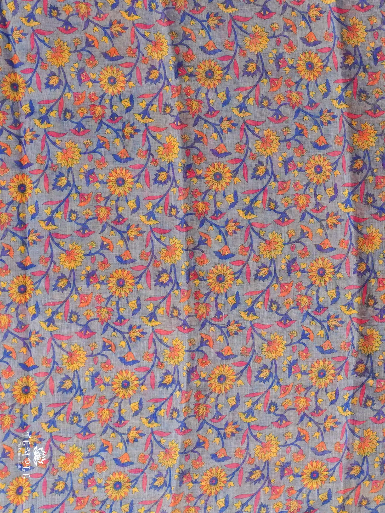 Printed Chanderi Cotton Saree | TTDS2169