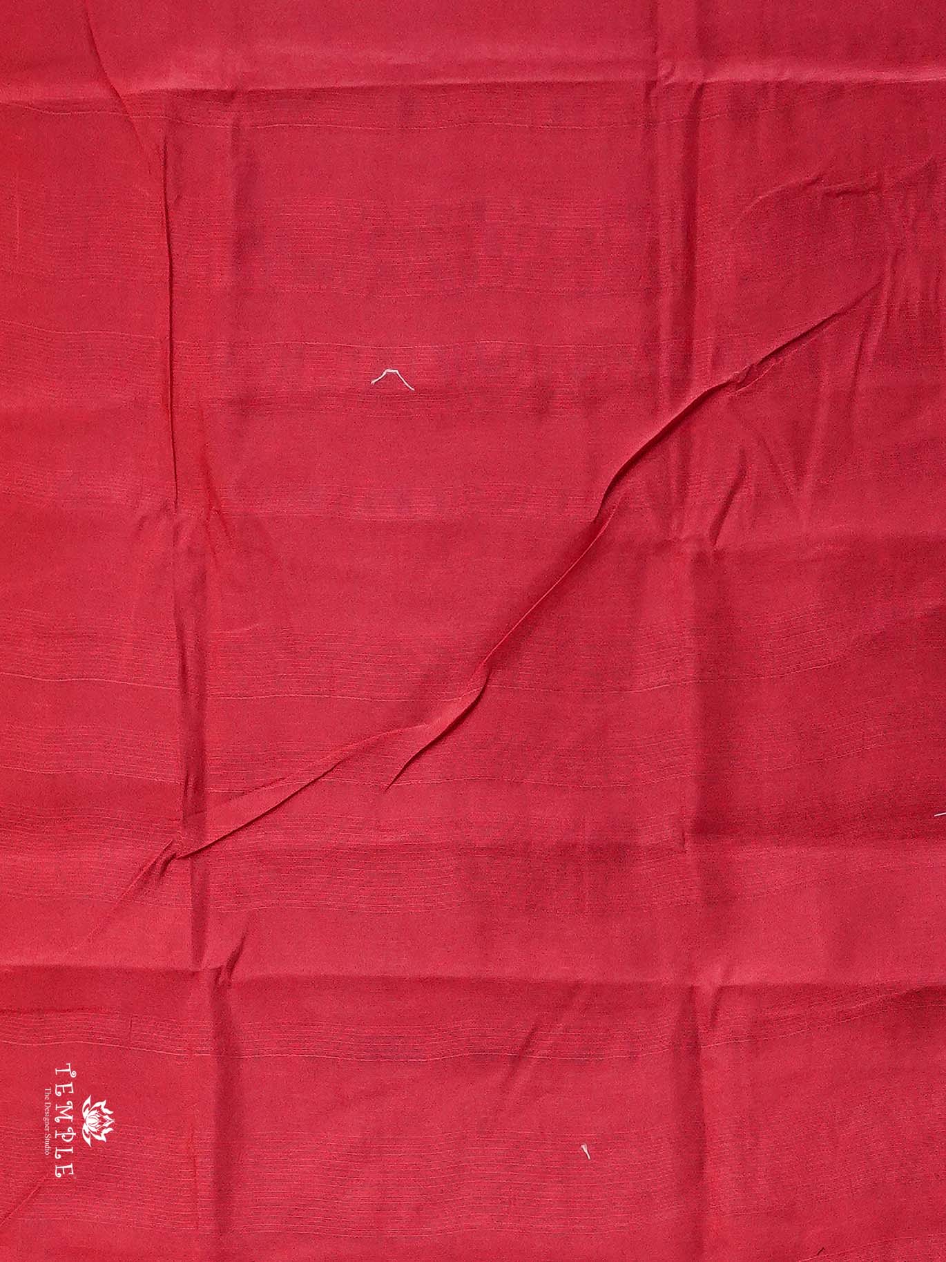 Handloom Cotton Saree ( Red) | TTDS2763