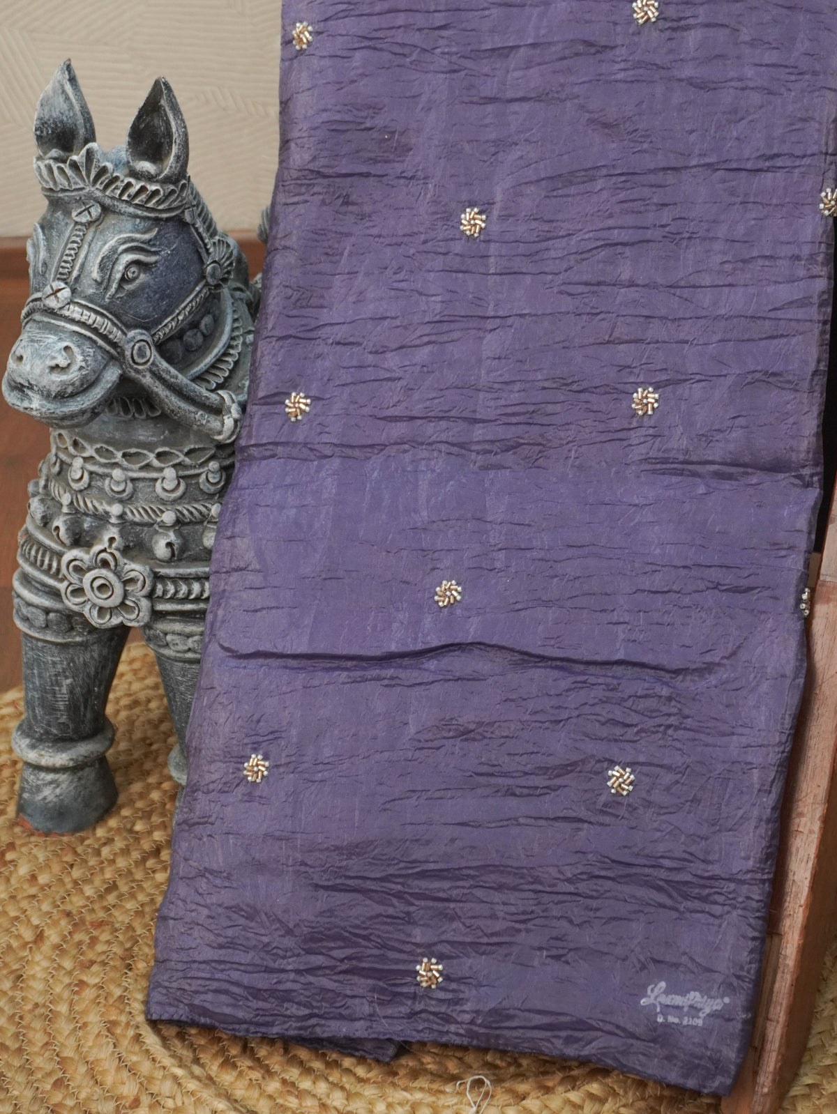 Crushed Organza Saree | TTDS3605